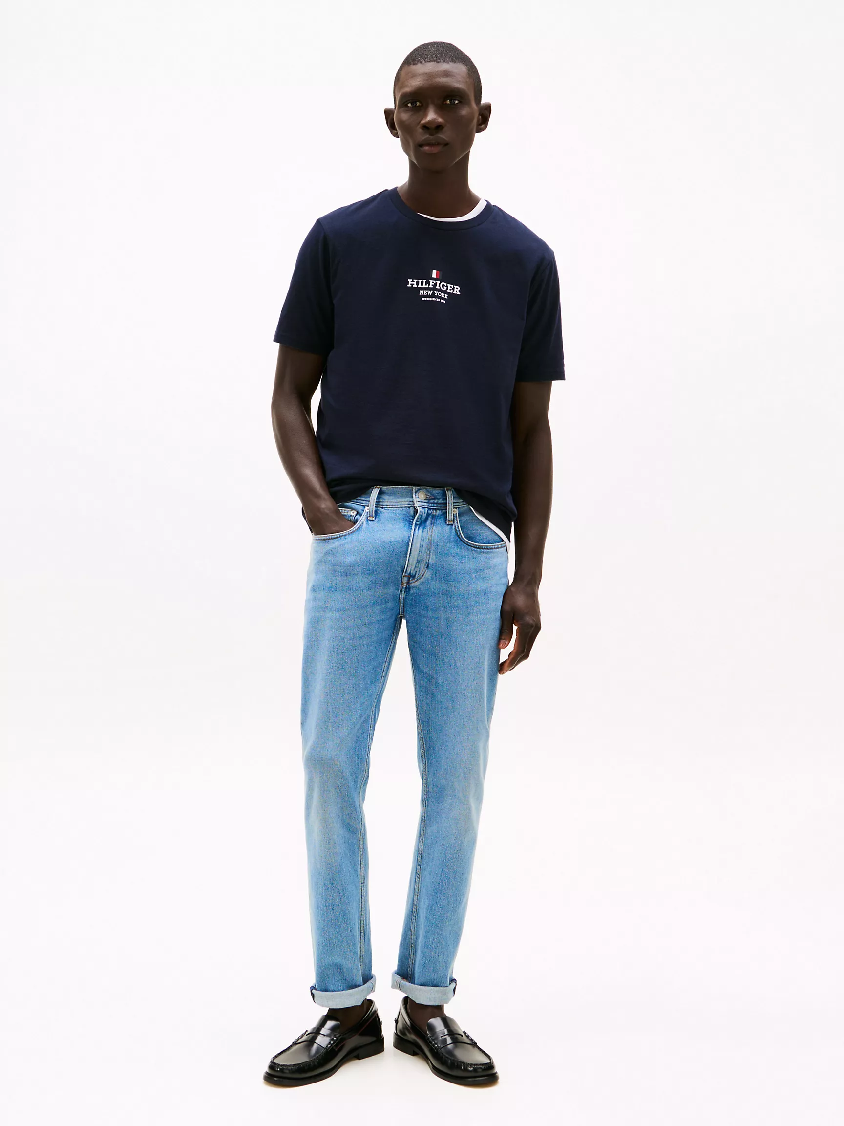 Мужская футболка Tommy Hilfiger, Футболка с логотипом Hilfiger New York