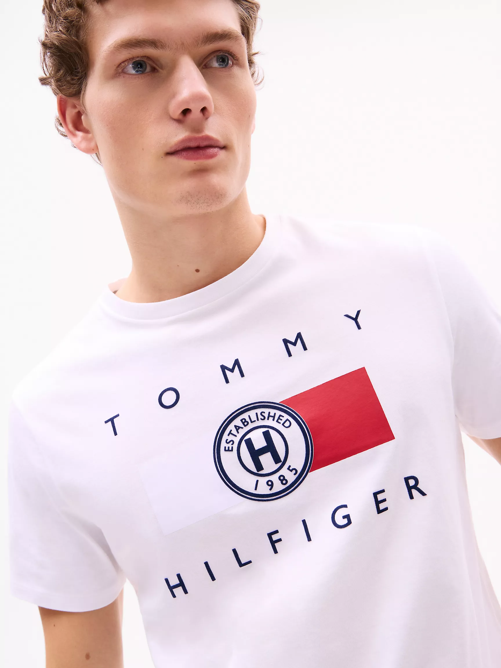 Мужская футболка Tommy Hilfiger, Футболка с логотипом в круге Hilfiger