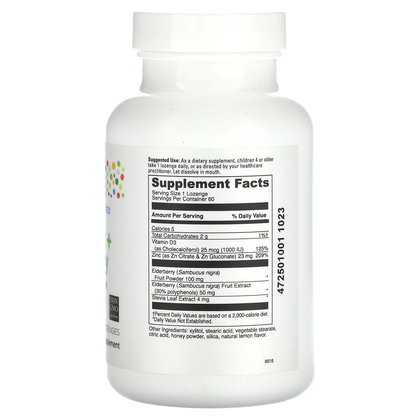 Little DaVinci, Immuni-Z +, бузина, натуральный лимон, 60 пастилок