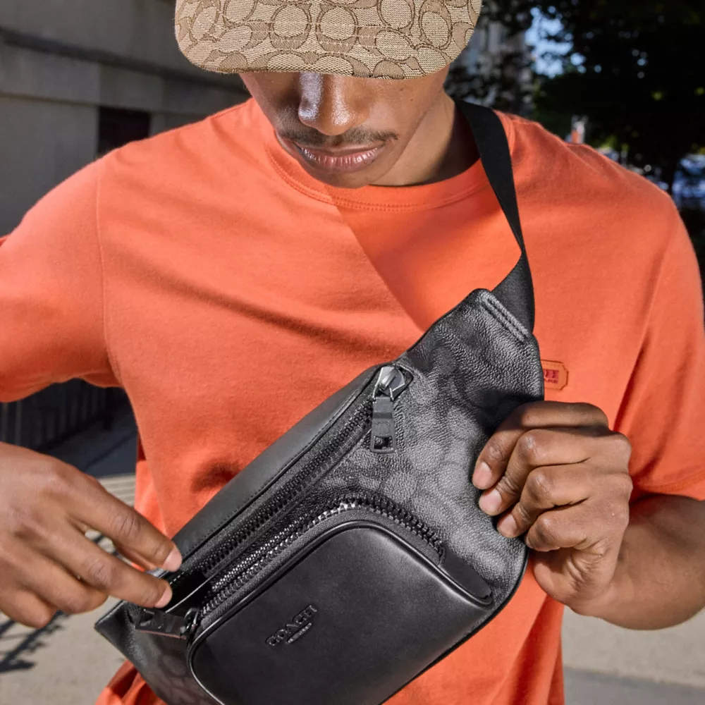Сумка COACH Racer Belt Bag In Signature