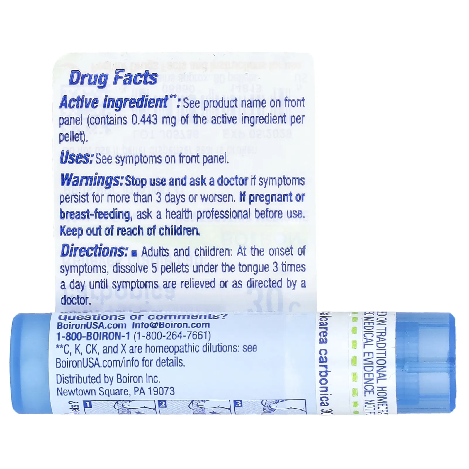 Boiron, Калькарея карбоника, 30C, прибл. 80 гранул