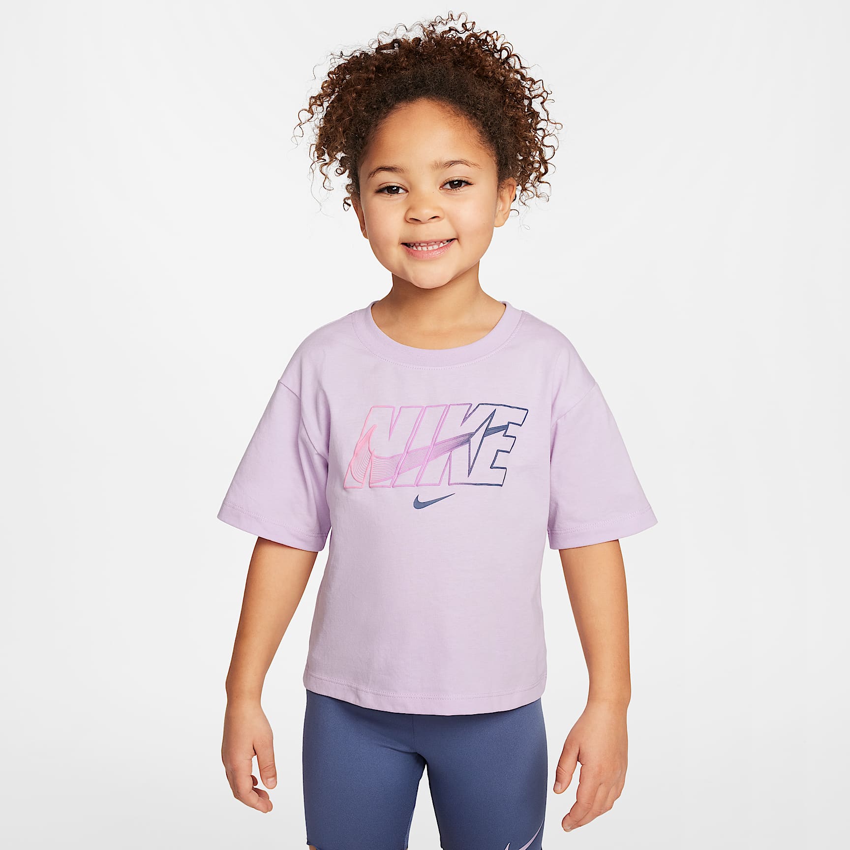 Nike Dri-FIT Swoosh Motion Little Kids' 2-Piece Bike Shorts Set