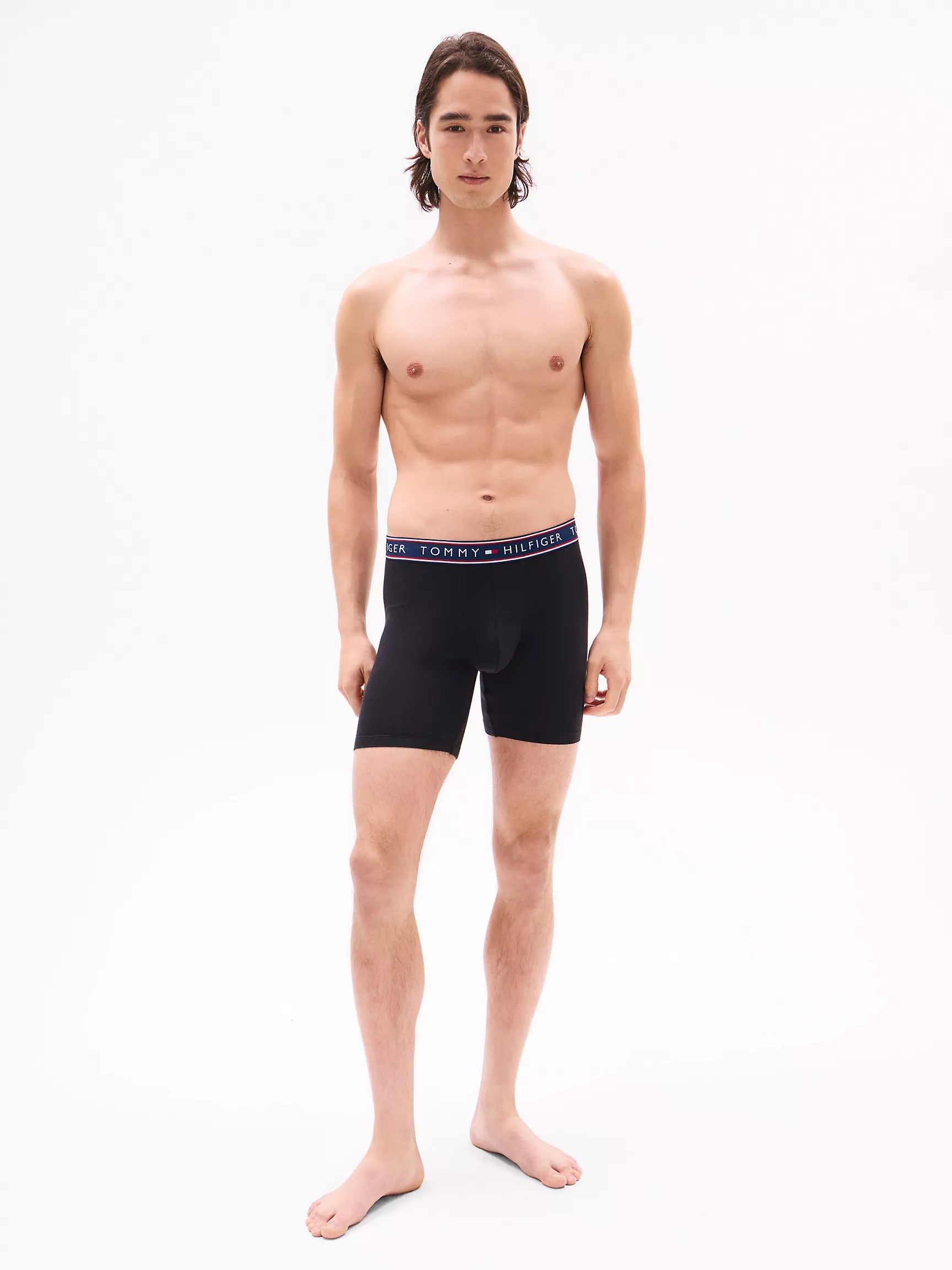 Мужское нижнее белье Tommy Hilfiger, Хлопковые эластичные боксеры-брифы (набор 3 шт.)