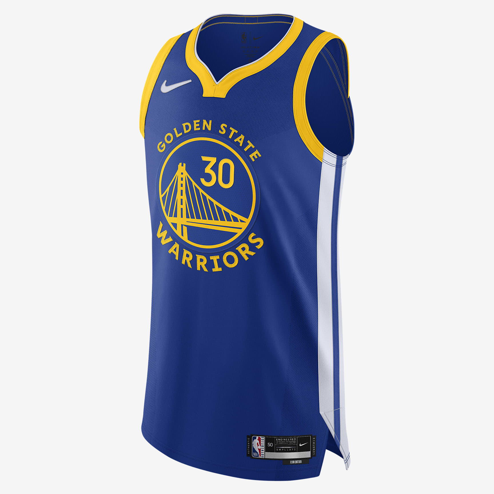Stephen Curry Warriors Icon Edition 2020 Men's Nike NBA Authentic Jersey