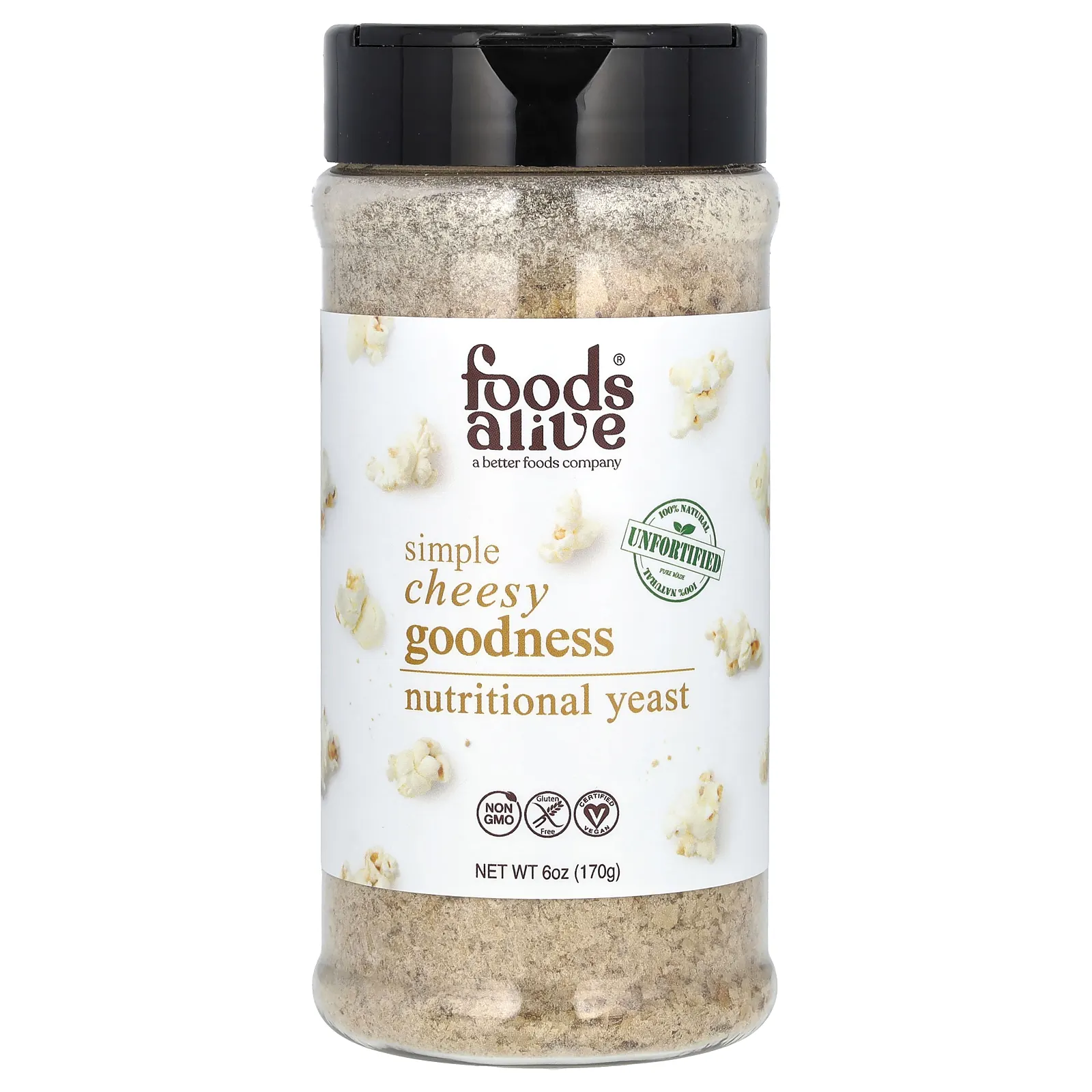 Foods Alive, пищевые дрожжи для коктейля, необогащенные, 170 г (6 унций)