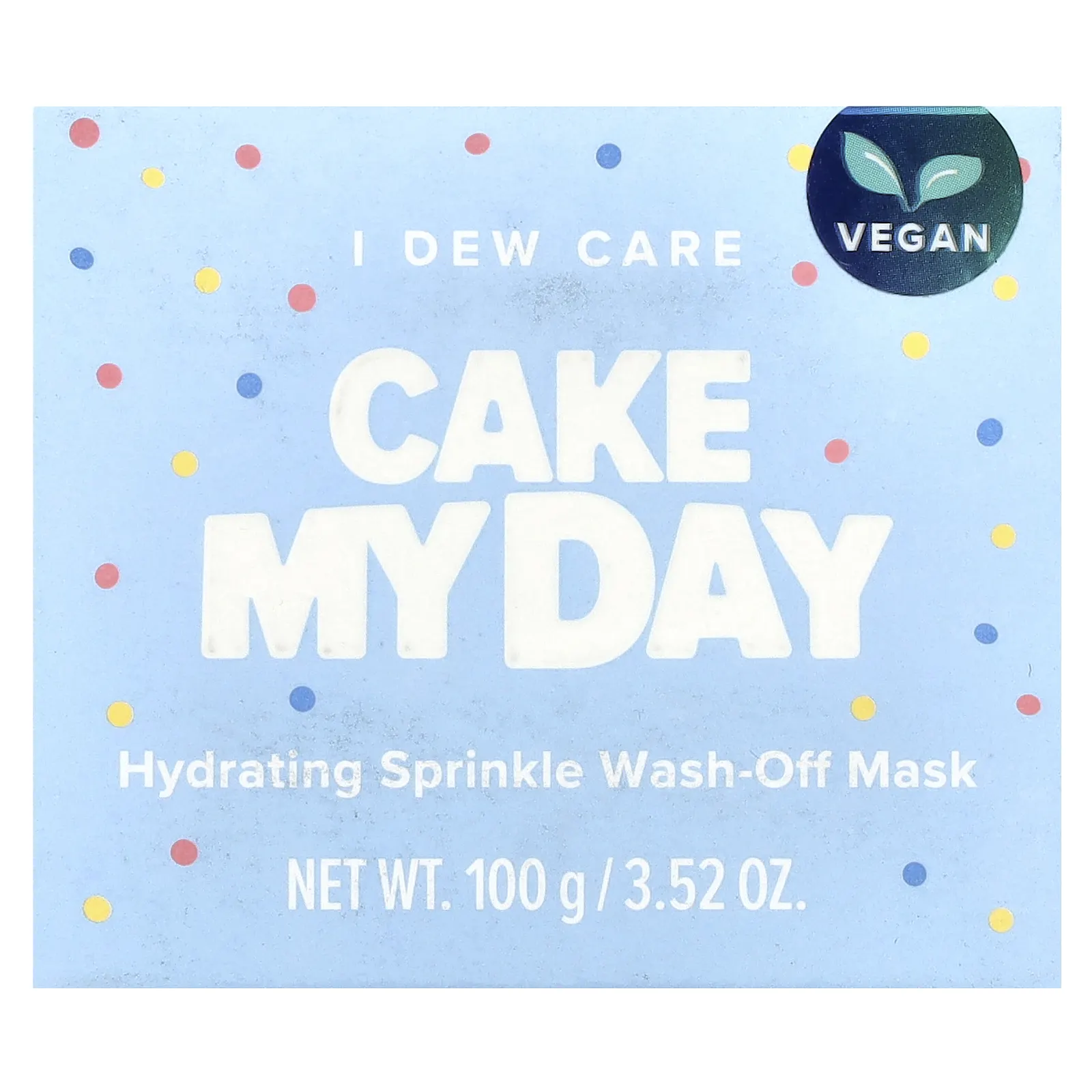 I Dew Care, Cake My Day, увлажняющая смываемая маска для лица, 100 г (3,52 унции)