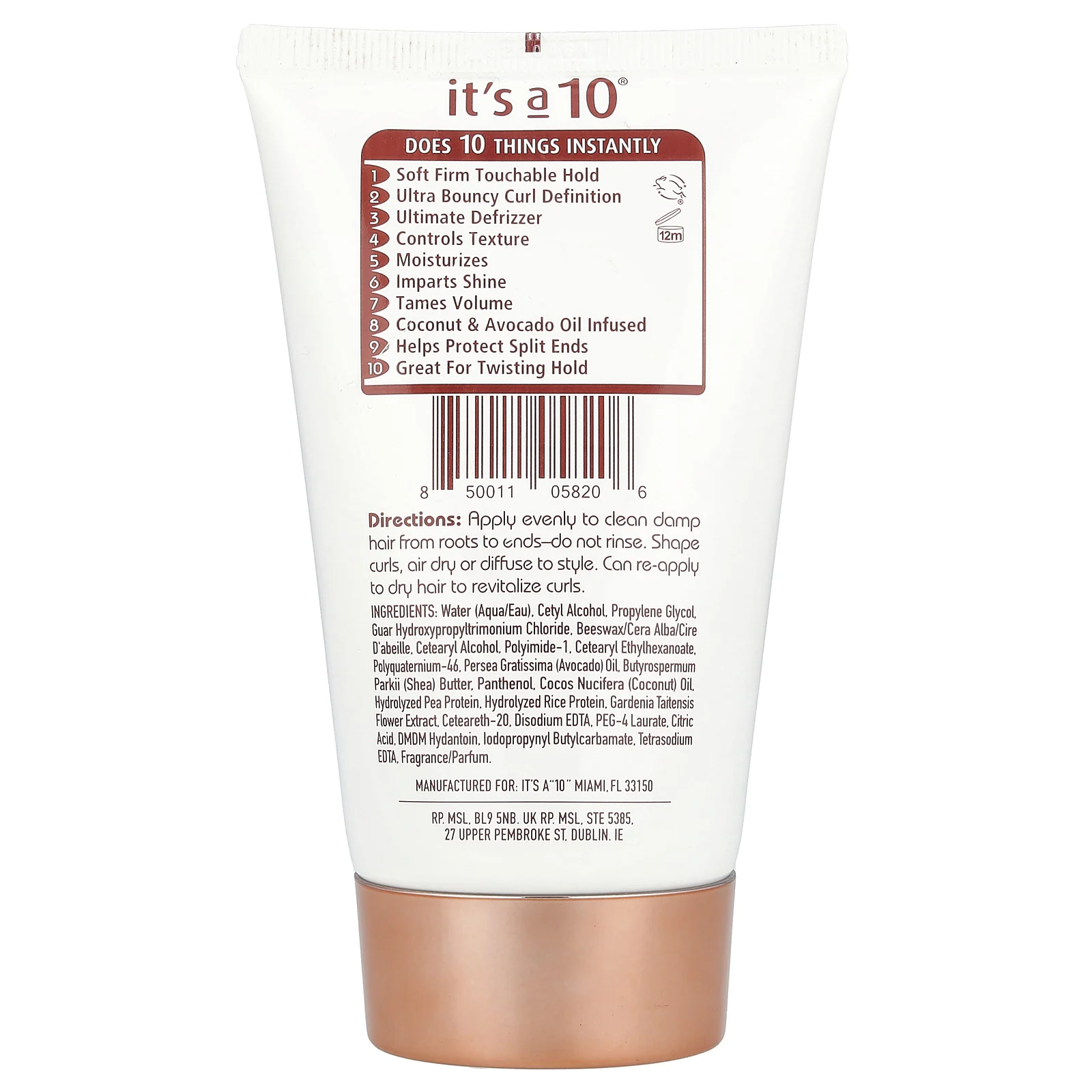 It's a 10, Coily, чудо-крем для локонов, 118 мл (4 жидк. Унции)