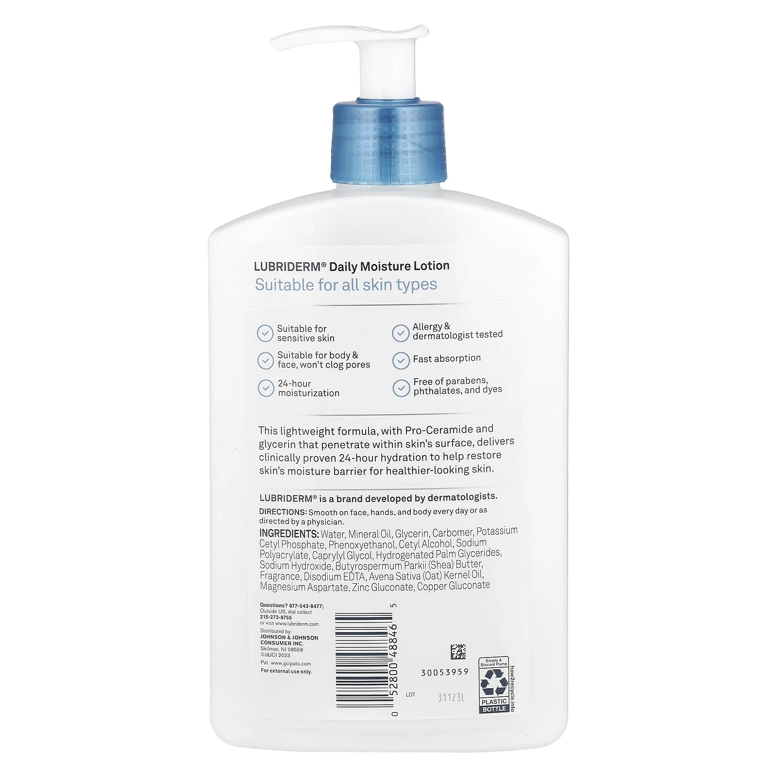 Lubriderm, Увлажняющий лосьон для ежедневного применения, 473 мл (16 жидк. Унций)