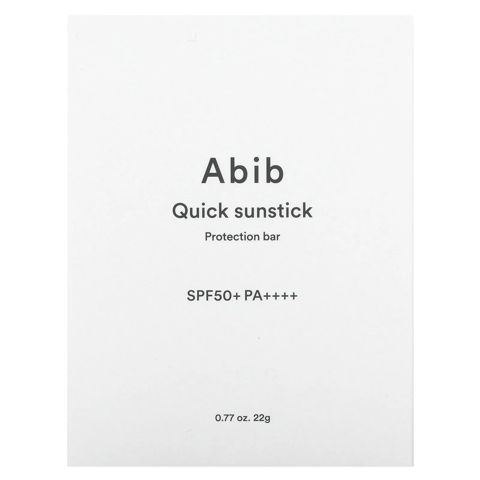 Abib, Quick Sunstick, маска для защиты от солнца, SPF 50+ PA ++++, 22 г (0,77 унции)