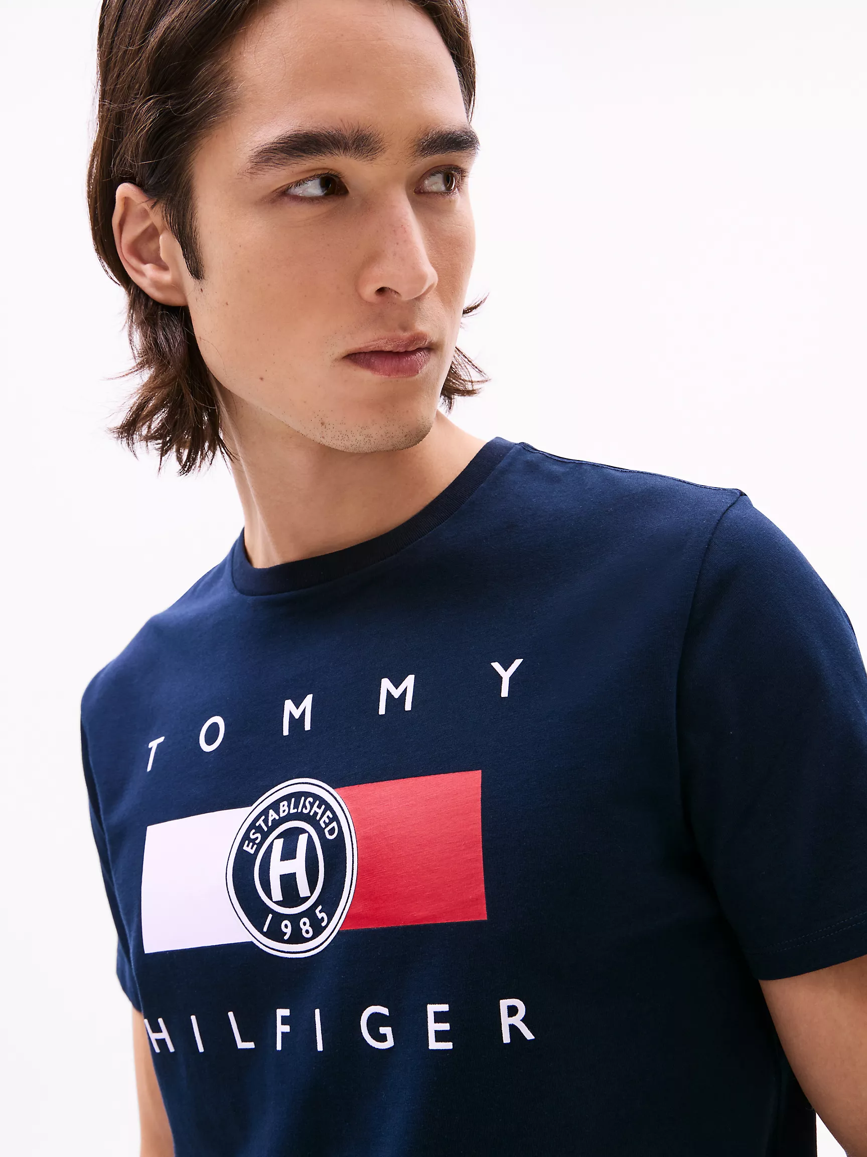 Мужская футболка Tommy Hilfiger, Футболка с логотипом в круге Hilfiger