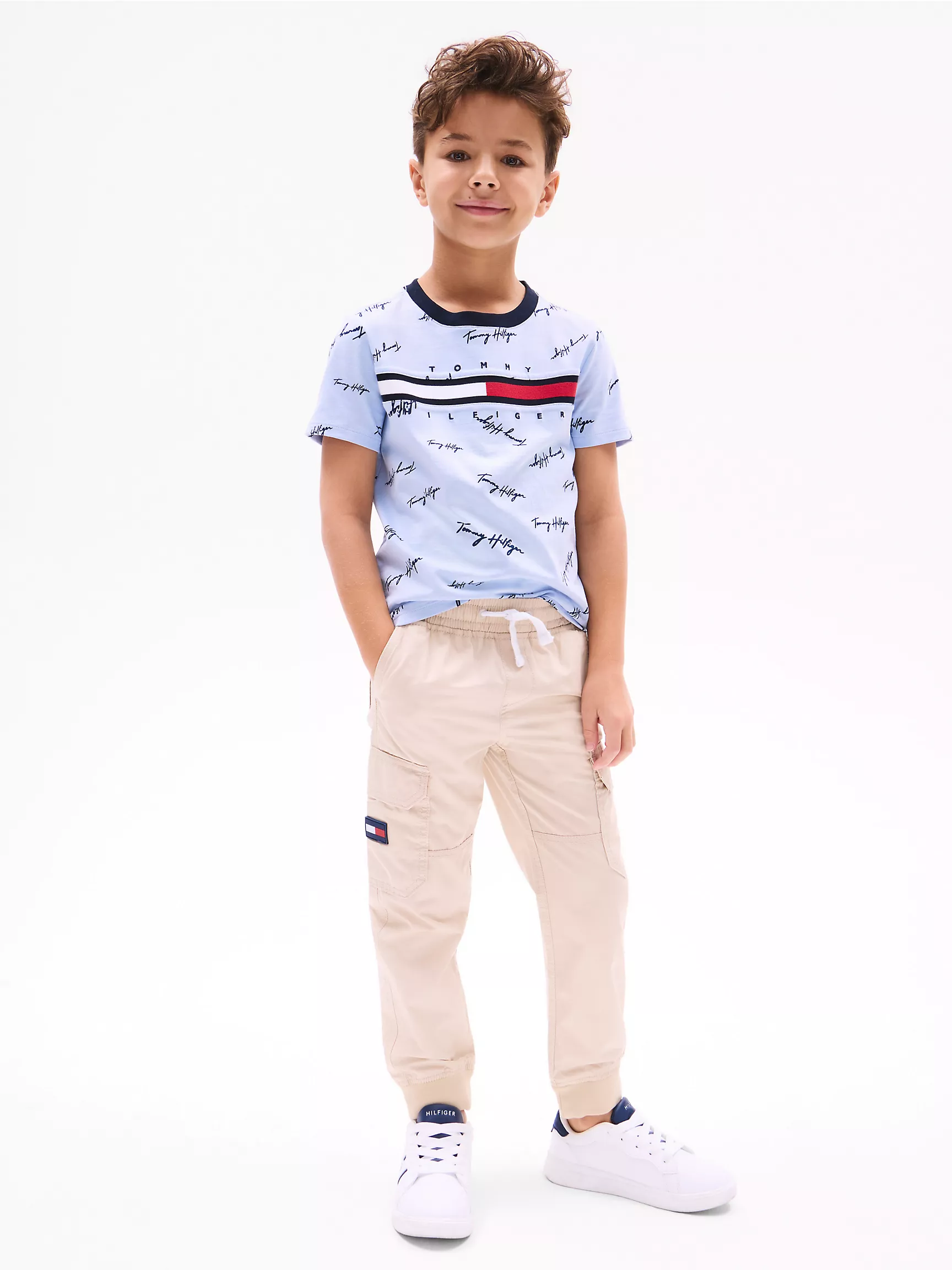 Брюки для мальчика Tommy Hilfiger, Детские эластичные джоггеры-карго