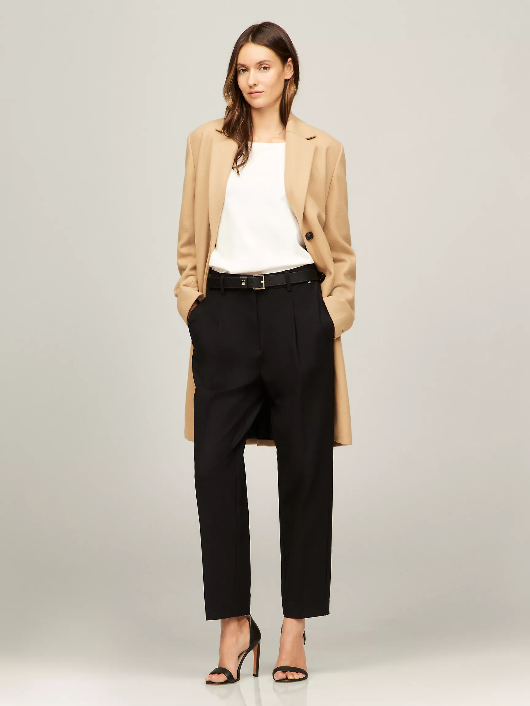 Женские брюки Tommy Hilfiger, Брюки зауженного кроя однотонные