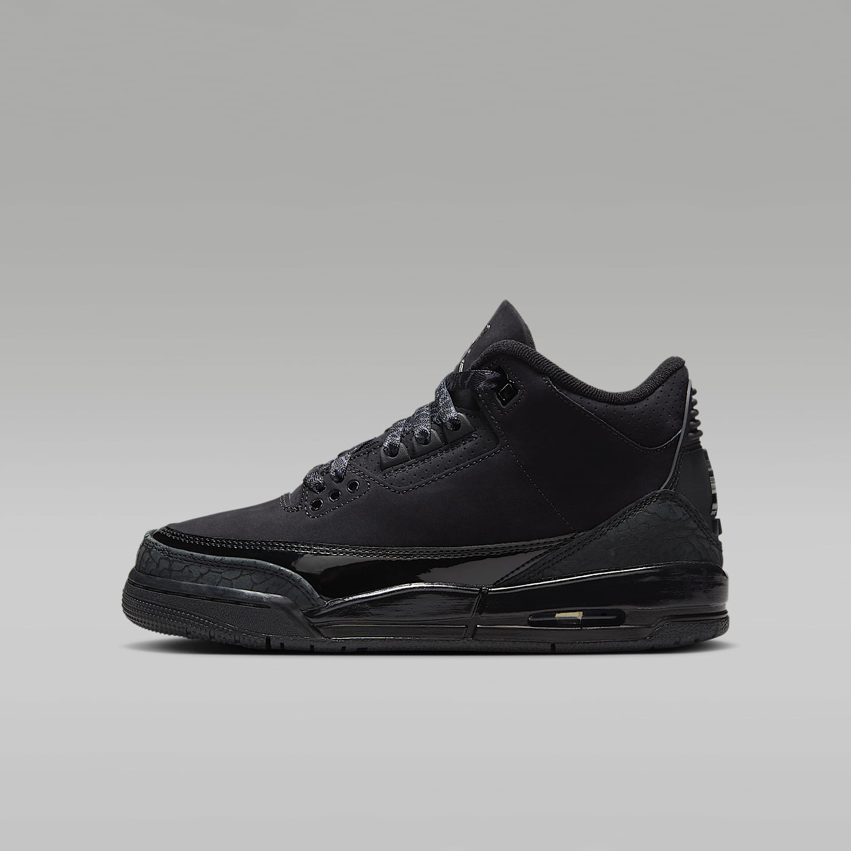 Air Jordan 3 Retro "Black Cat" Big Kids' Shoes