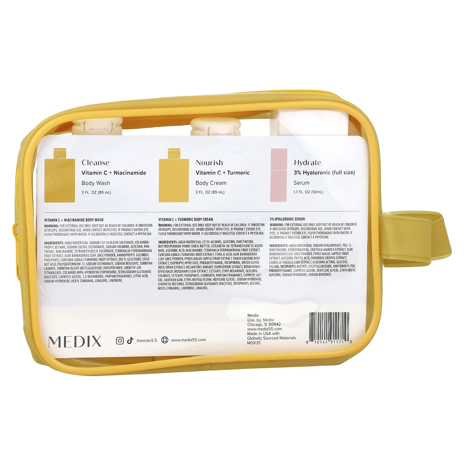 Medix 5.5, On the Go, дорожный набор для сияния кожи, 4 шт.