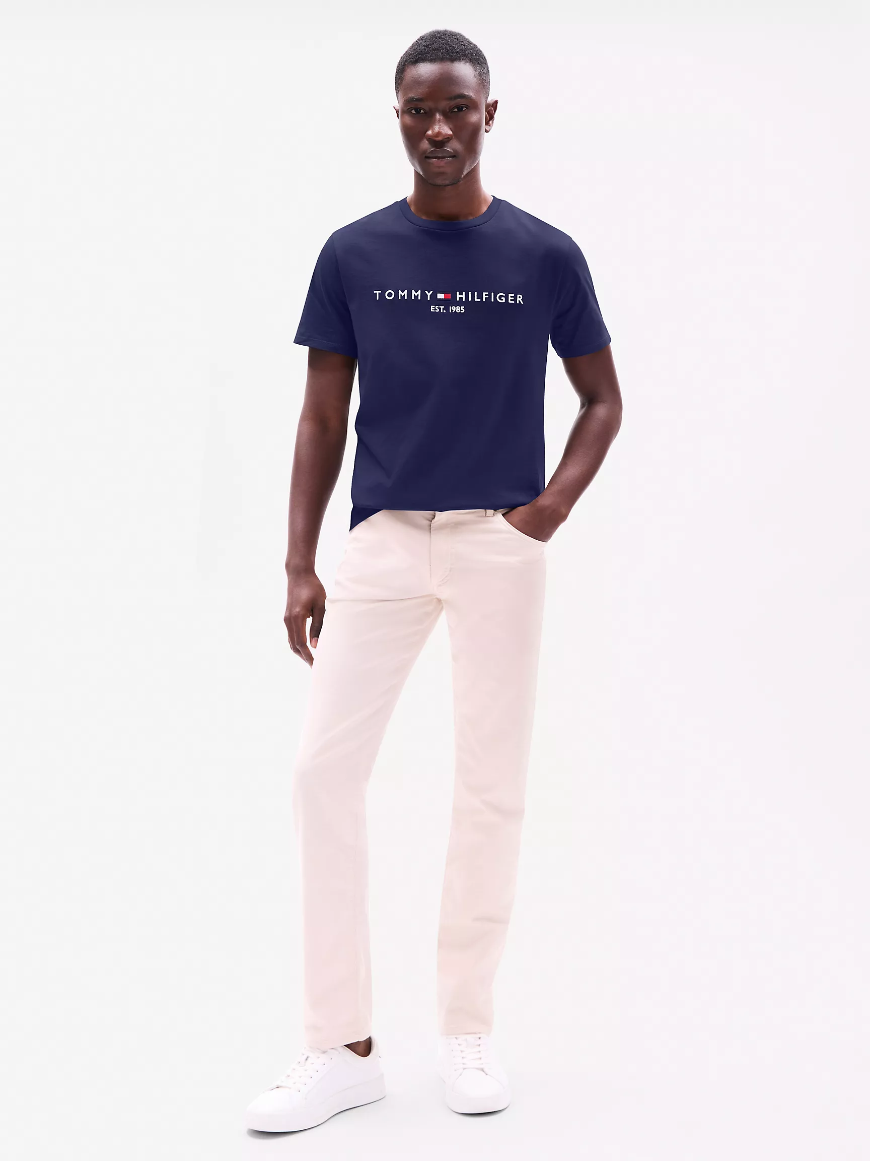 Мужская футболка Tommy Hilfiger, Футболка с вышитым логотипом Tommy