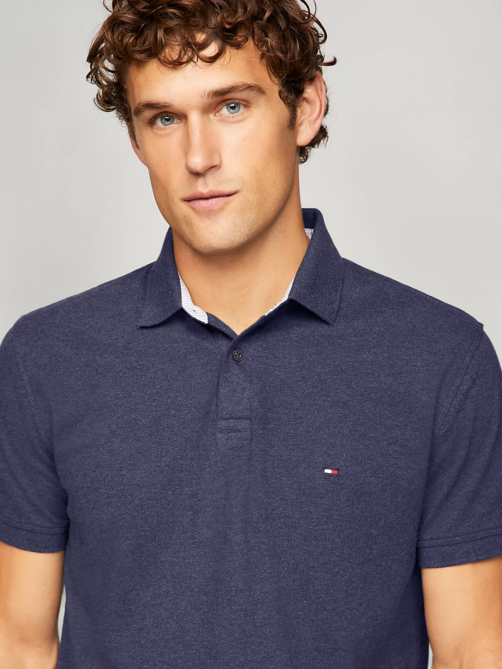 Мужское поло Tommy Hilfiger, Эластичное поло стандартного кроя Tommy