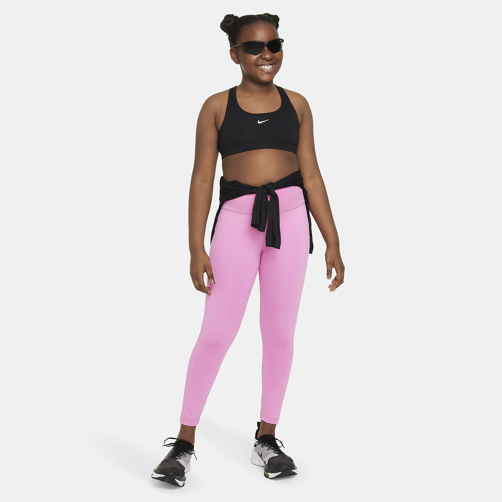 Nike Swoosh Girls' Sports Bra (Extended Size)