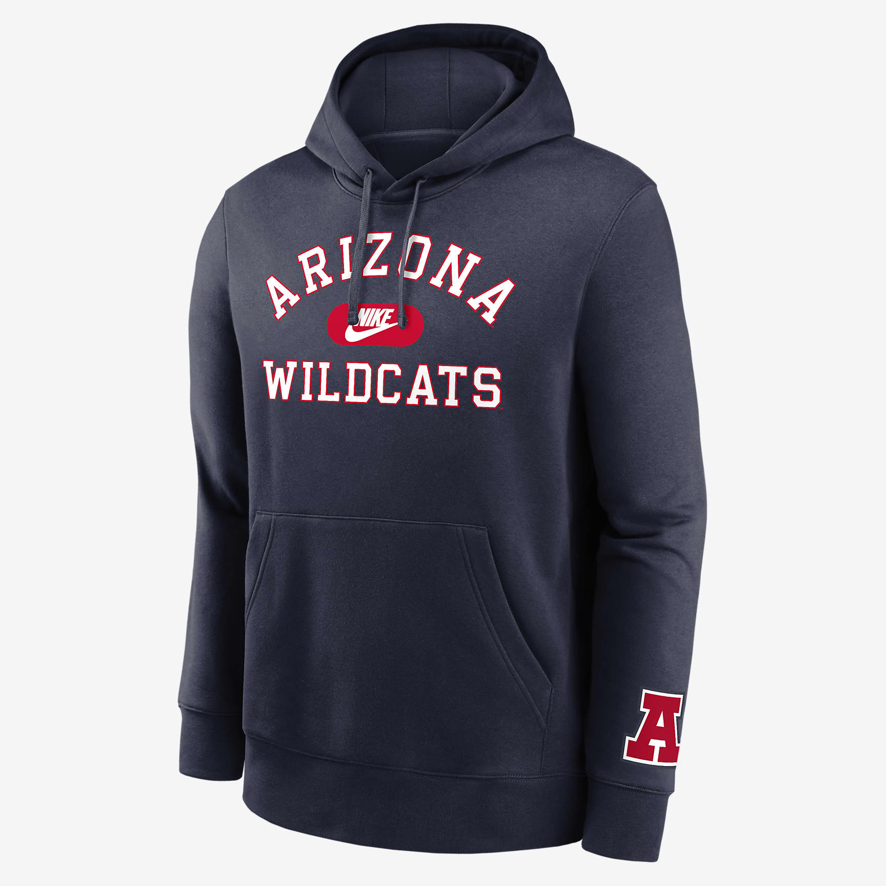 Arizona Wildcats Legacy Club Foundational Men's Nike College Pullover Hoodie
