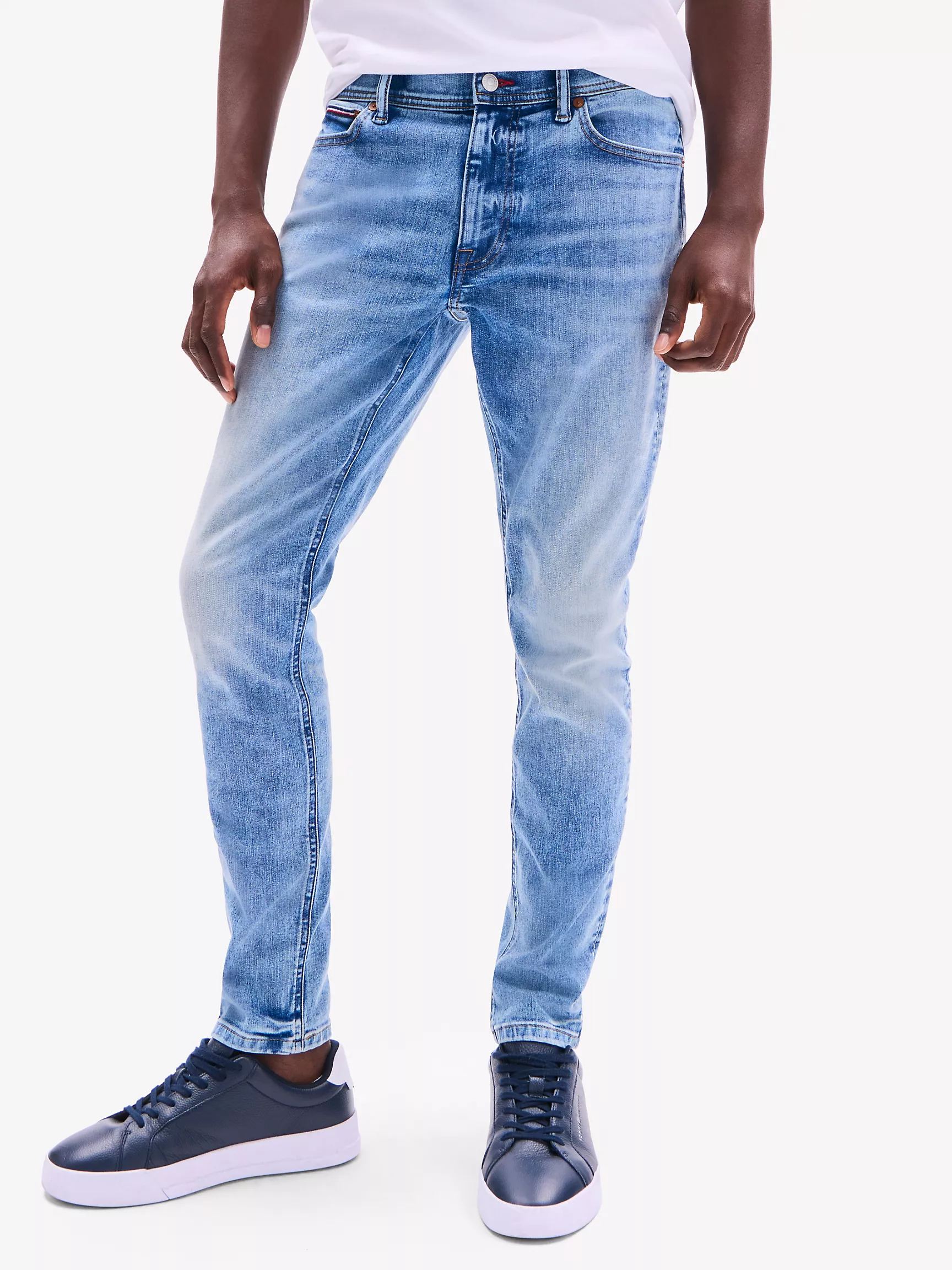 Мужские джинсы Tommy Hilfiger, Светлые джинсы скинни