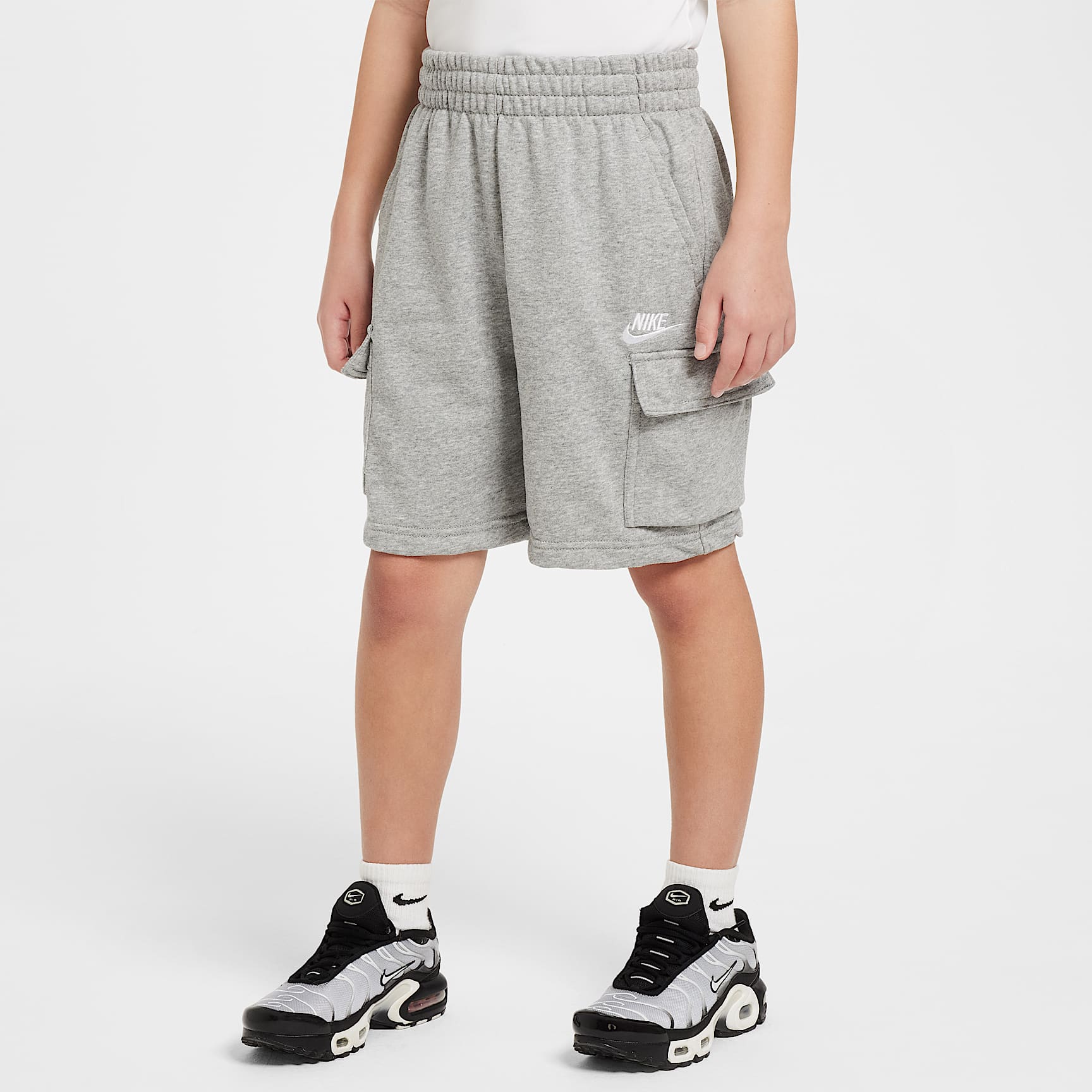 Nike Sportswear Club Big Kids' French Terry Cargo Shorts