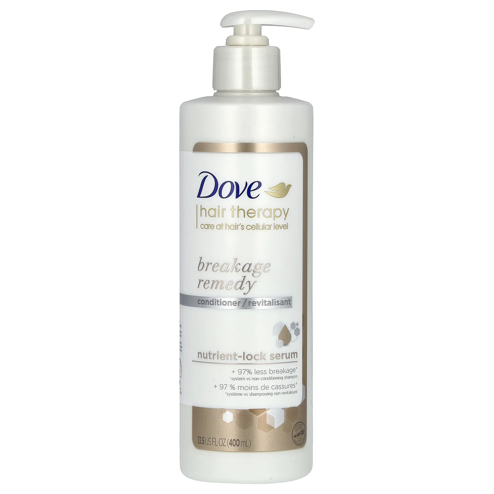 Dove, Hair Therapy, кондиционер для устранения ломкости волос, 400 мл (13,5 жидк. Унции)