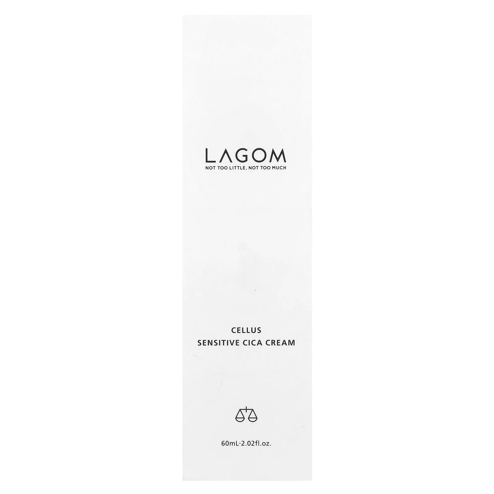 LAGOM, Cellus Sensitive CICA Cream, 60 мл (2,02 жидк. Унции)