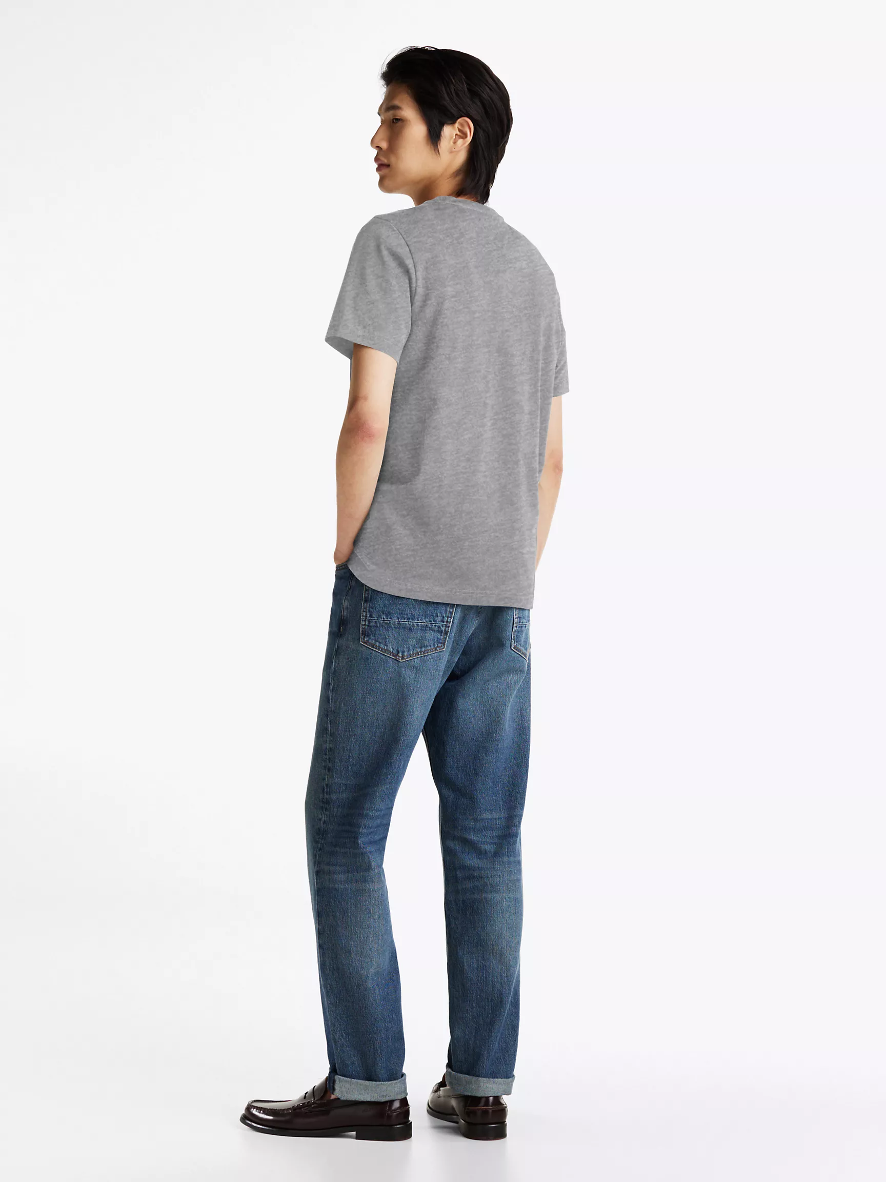 Мужская футболка Tommy Hilfiger, Футболка с вышитым логотипом Hilfiger в виде надписи