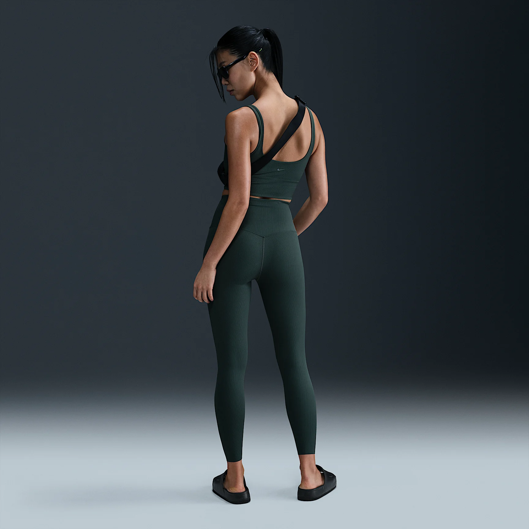 Nike Zenvy Rib Women's Gentle-Support High-Waisted 7/8 Leggings