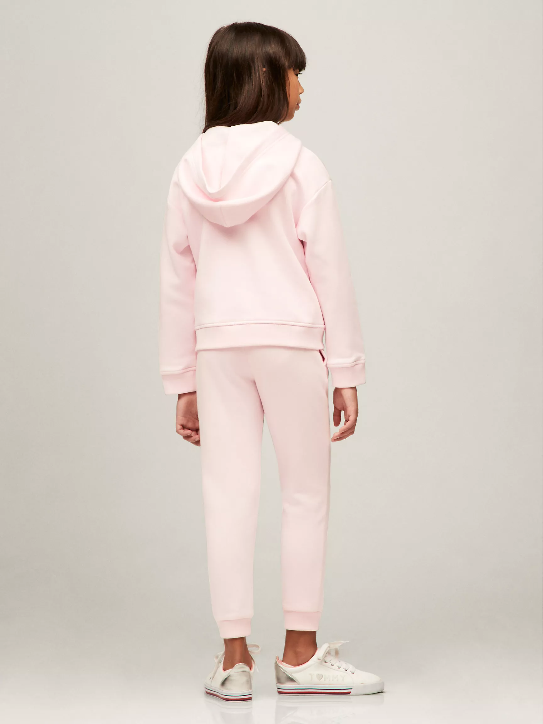 Худи для девочек Tommy Hilfiger, Детское худи на молнии с логотипом Hilfiger