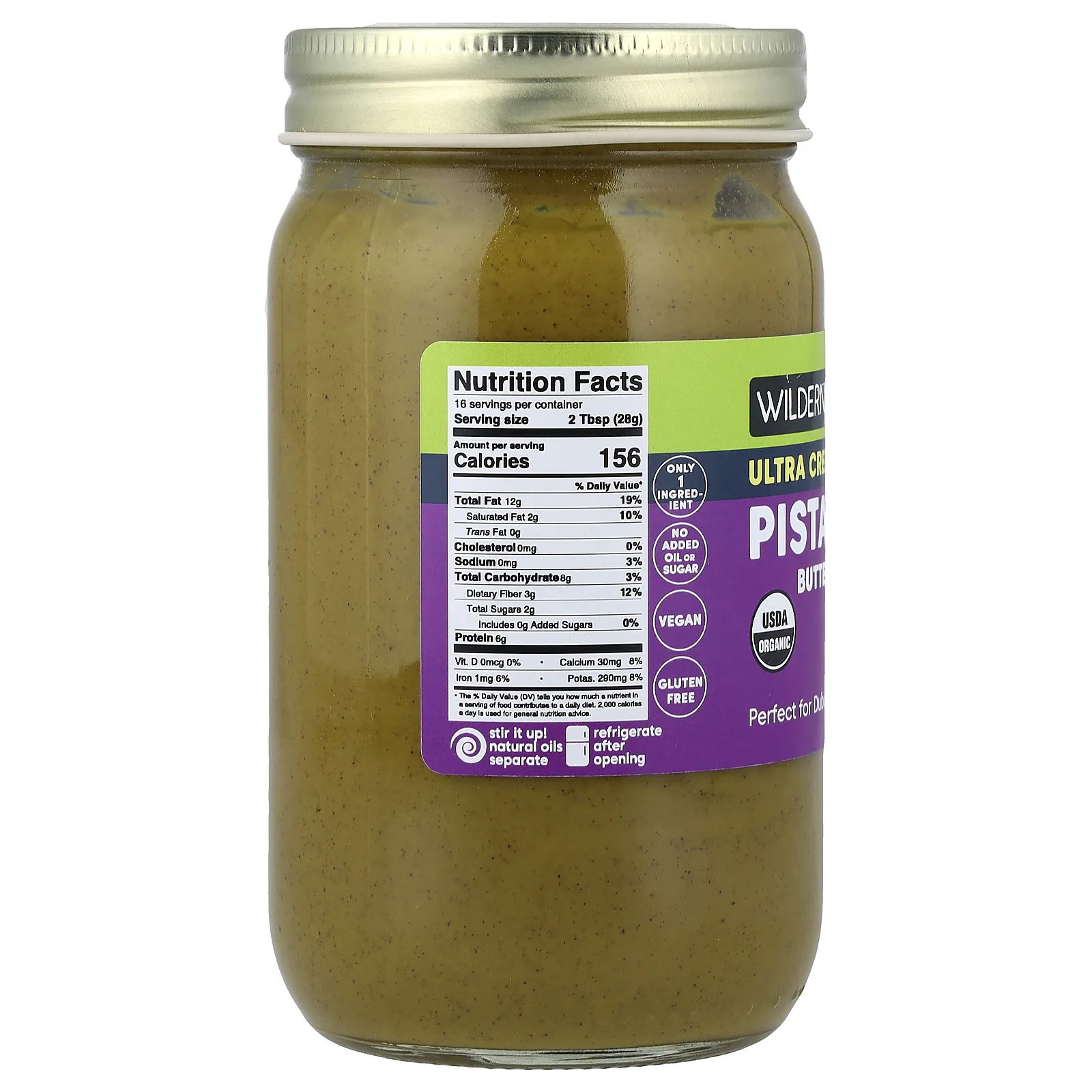 Wilderness Poets, фисташковое масло, ультрасливочная, 453 г (16 унций)