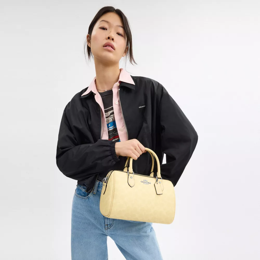 Сумка COACH Rowan Satchel Bag In Signature Canvas