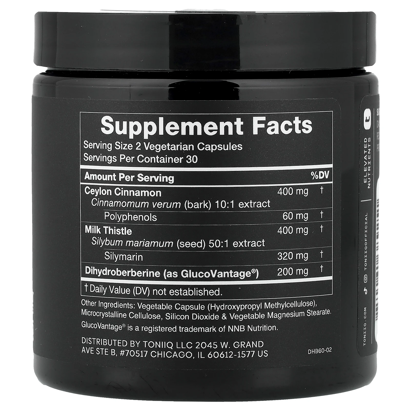 Toniiq, дигидроберберин 1000, 60 капсул