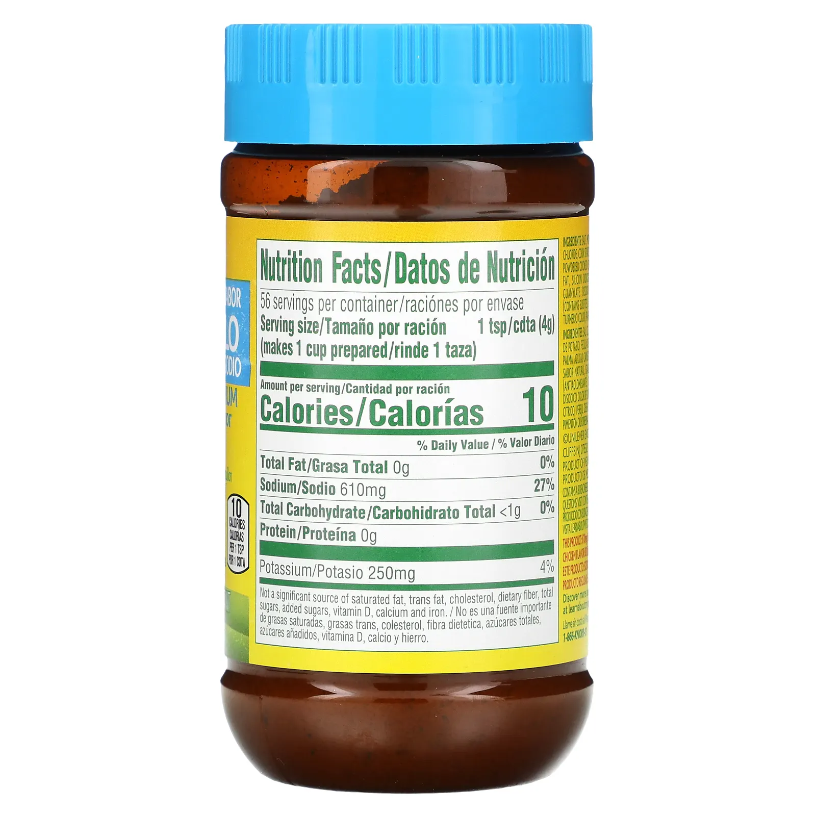 Knorr, куриный бульон с пониженным вкусом натрия, 225 г (7,9 унции)