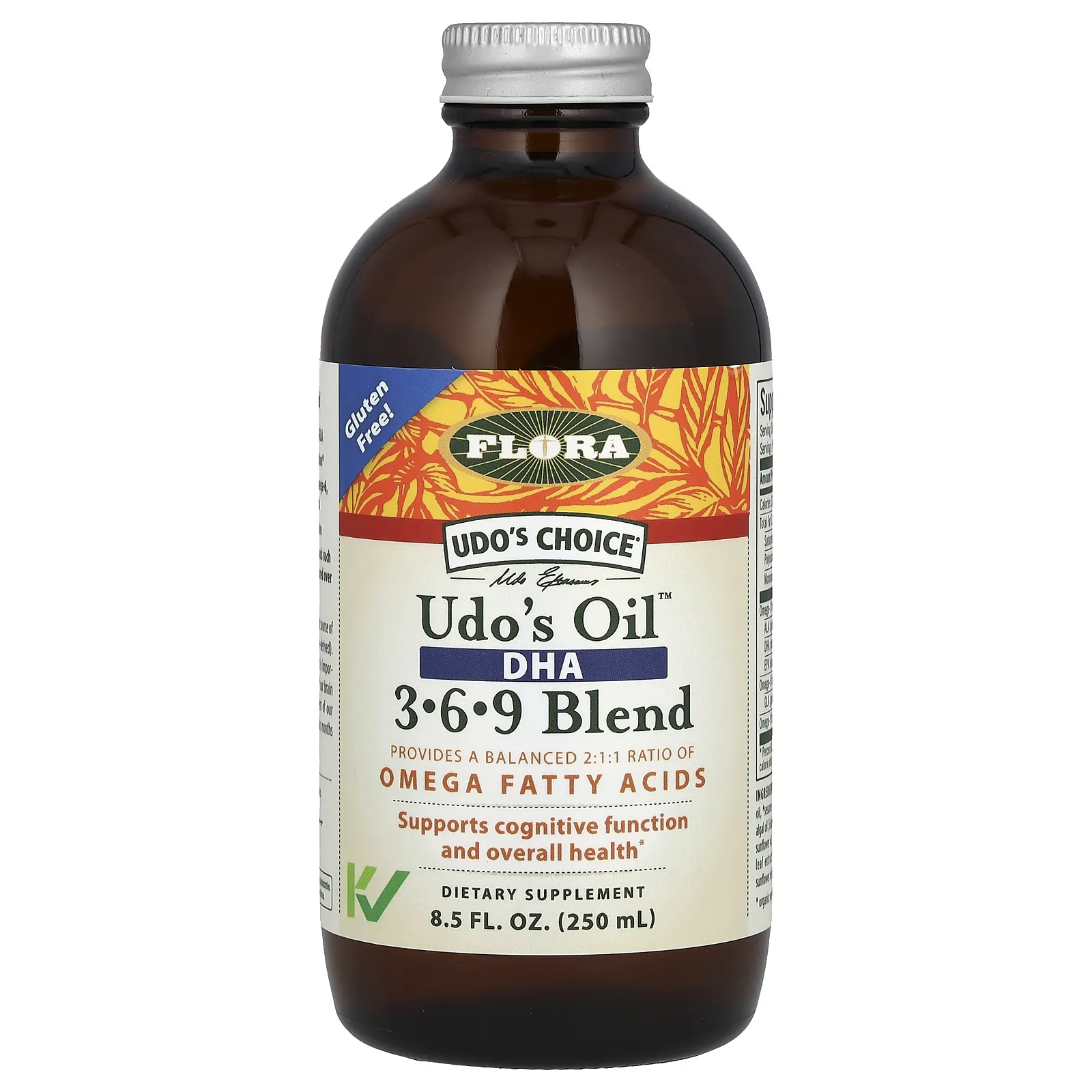 Flora, Udo's Choice, Udo's Oil, смесь ДГК 3, 6, 9, 250 мл (8,5 жидк. унции)