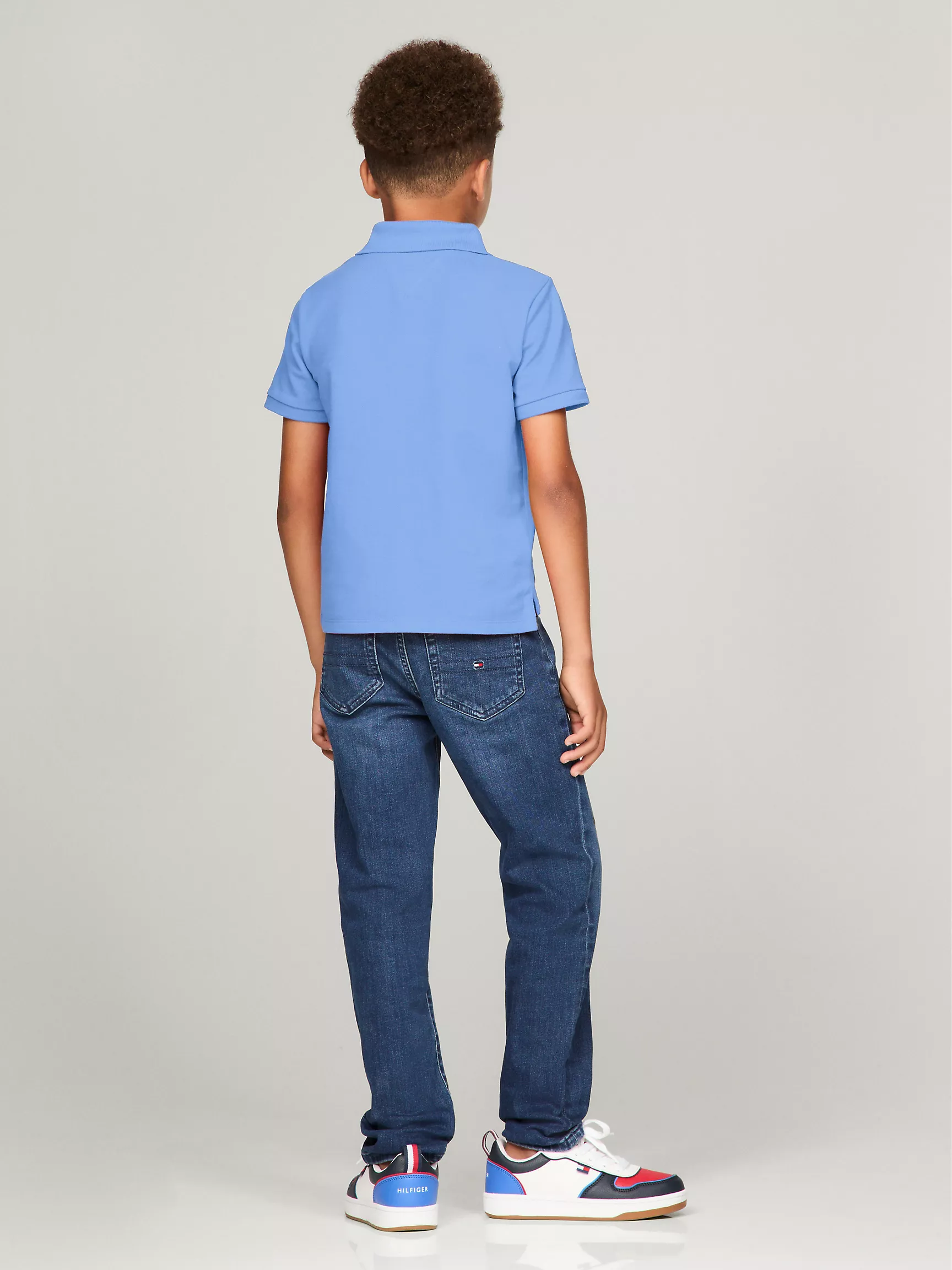 Рубашка-поло для мальчиков Tommy Hilfiger, Детское поло с короткими рукавами и логотипом Script 85