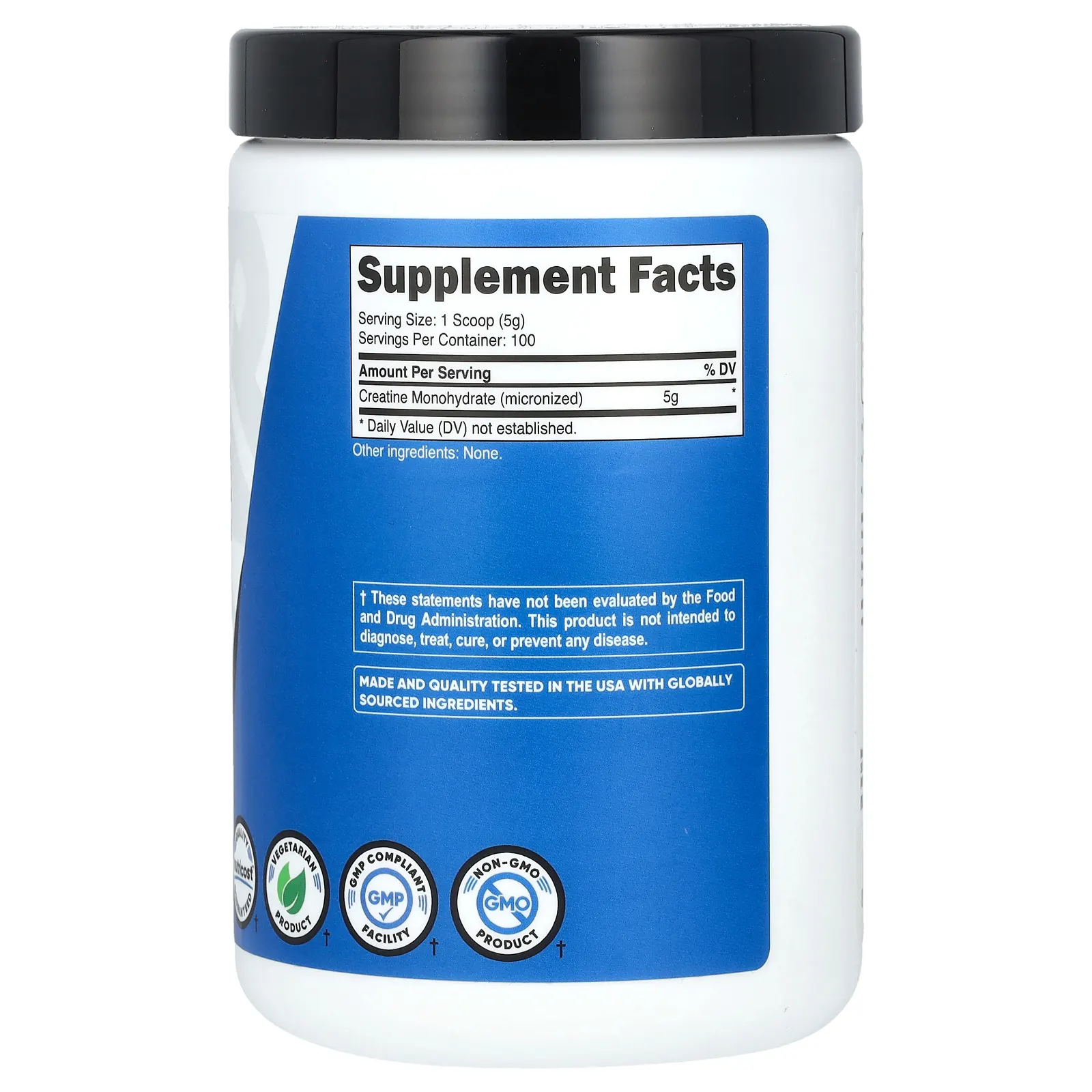 Nutricost, Performance, моногидрат креатина, без добавок, 500 г (1,1 фунта)