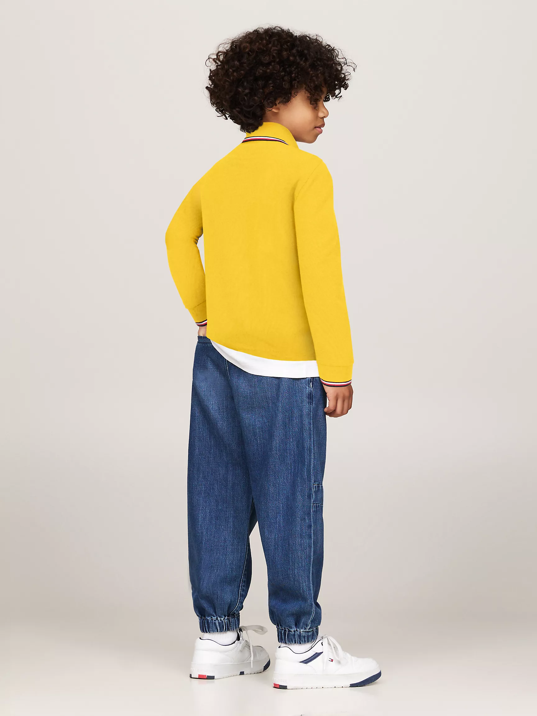 Рубашка-поло для мальчиков Tommy Hilfiger, Детское поло с длинным рукавом и влагоотводящей технологией Tommy