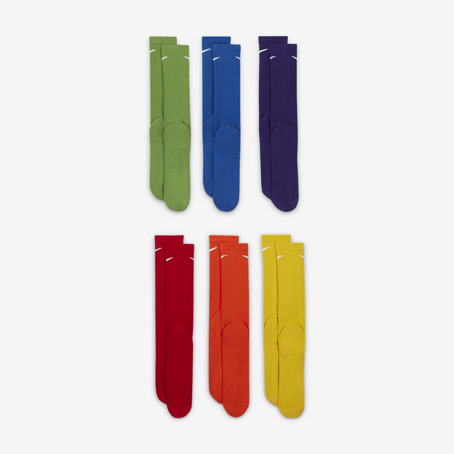 Nike Everyday Plus Cushioned Training Crew Socks (6 Pairs)