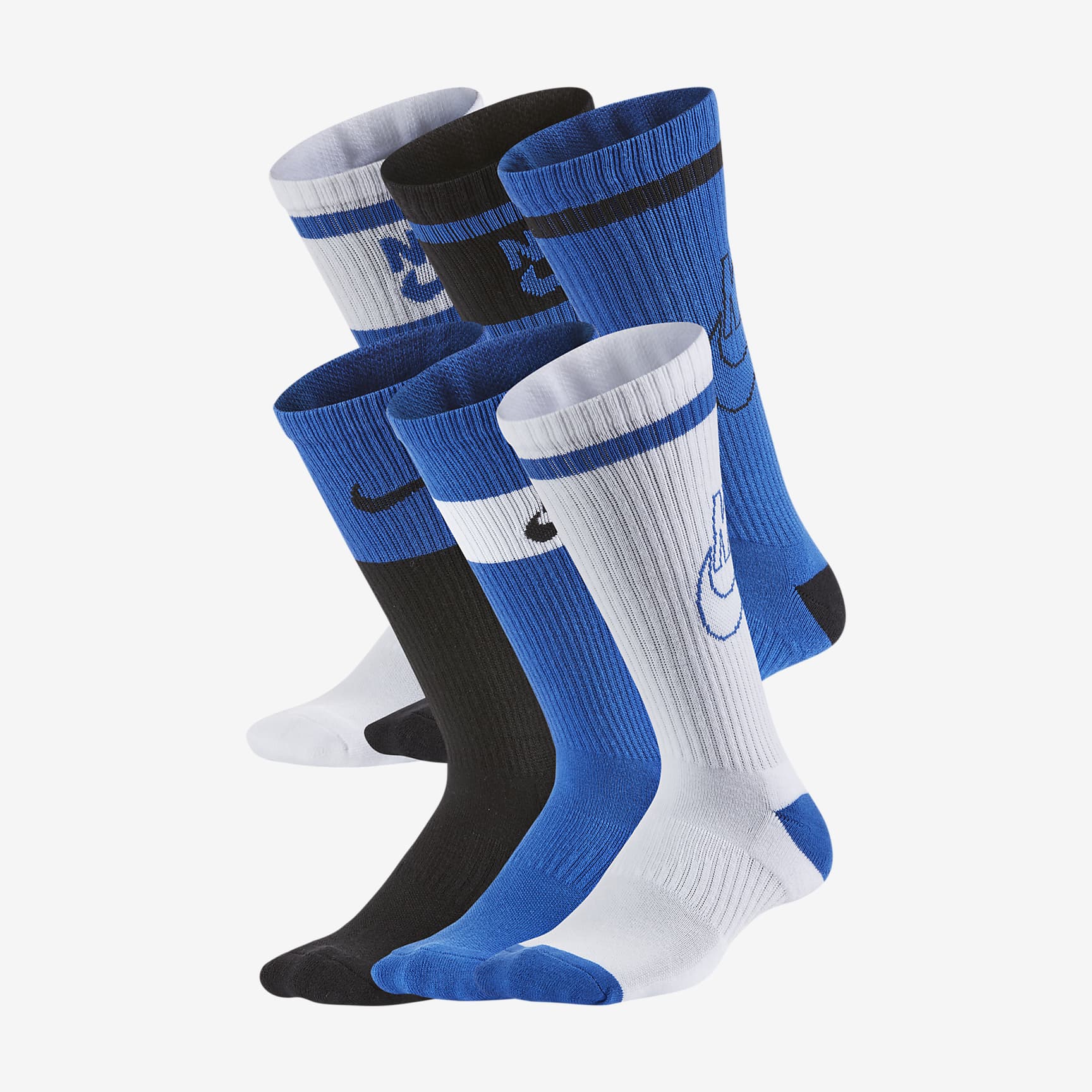 Nike Everyday Kids' Cushioned Crew Socks (6 Pairs)
