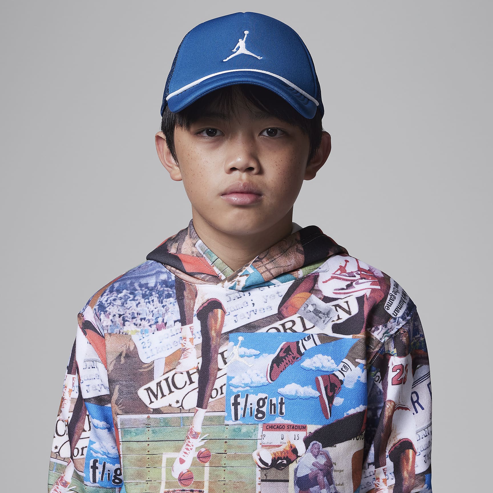 Jordan Big Kids' Jumpman Foam Trucker Hat