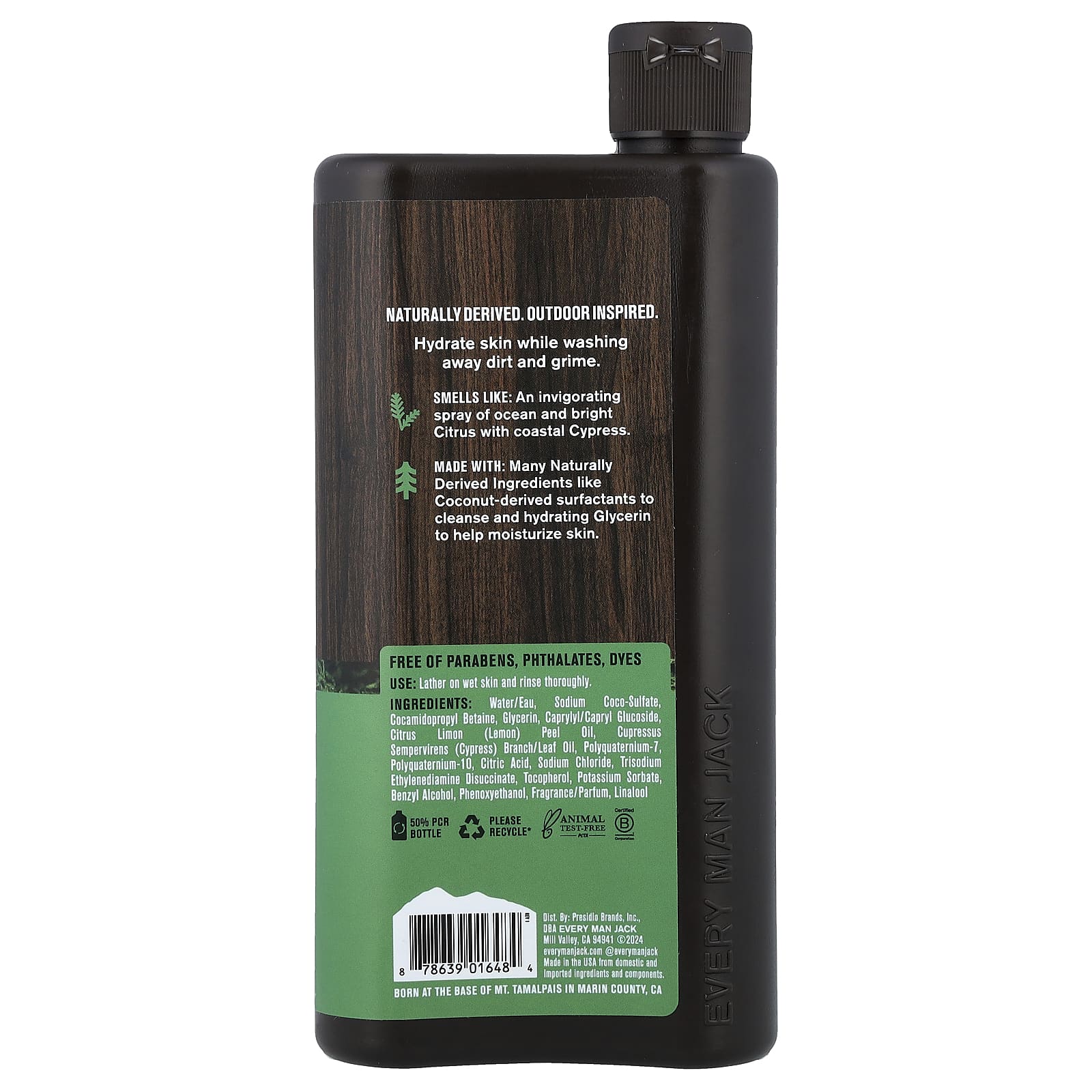 Every Man Jack, гель для душа, прилив + кипарис, 500 мл (16,9 жидк. унции)