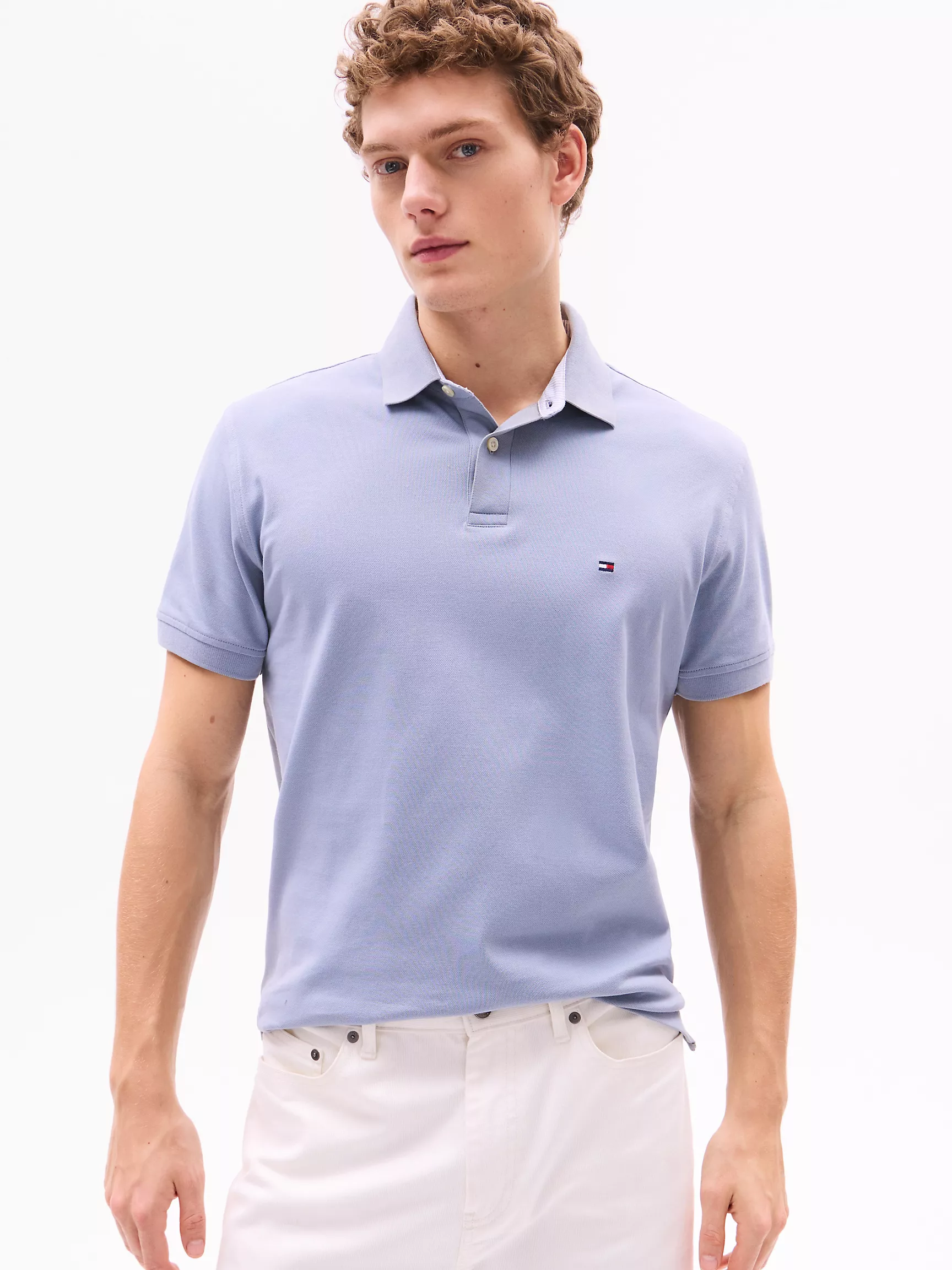 Мужское поло Tommy Hilfiger, Эластичное поло стандартного кроя Tommy