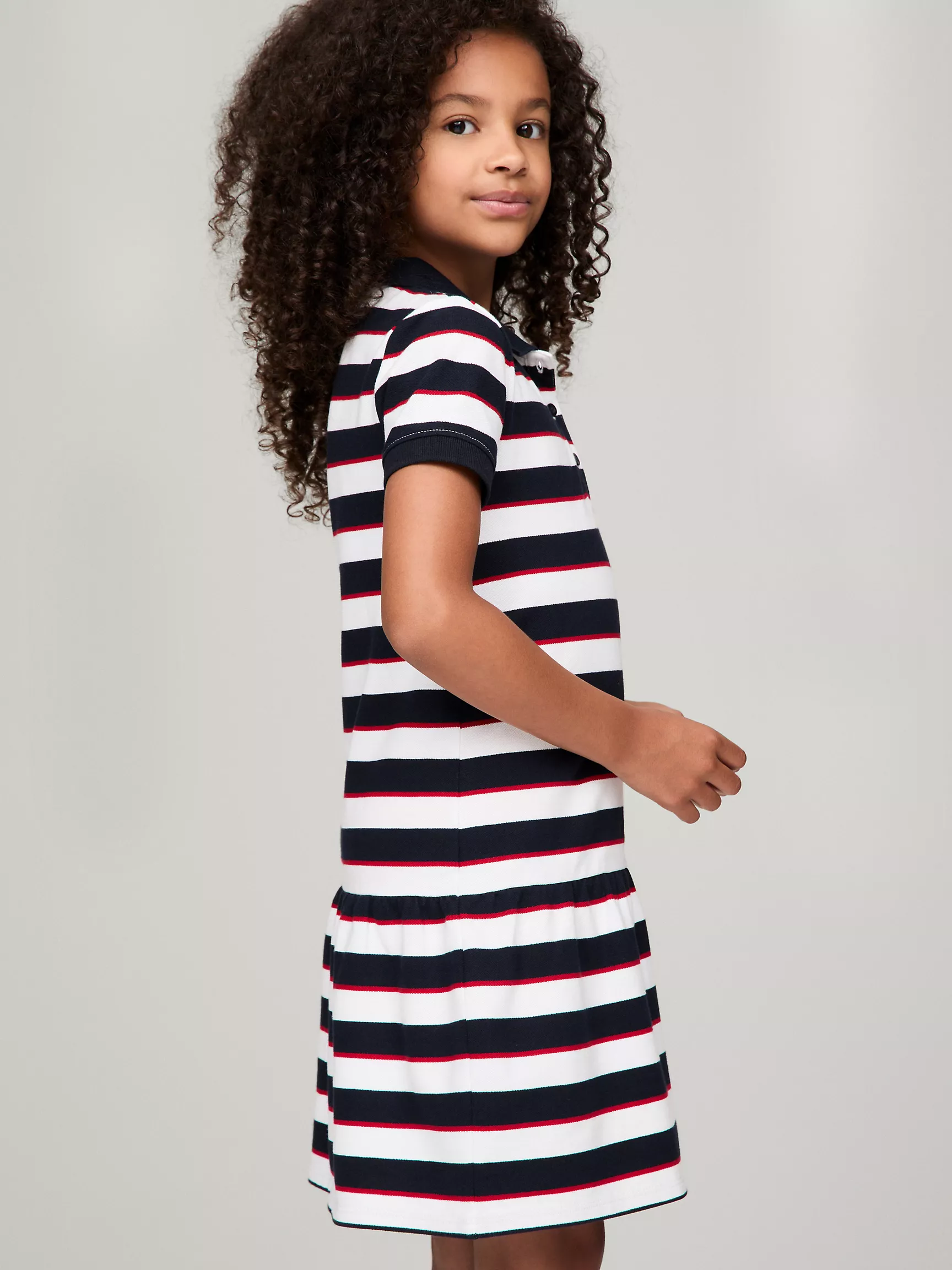 Платье для девочек Tommy Hilfiger, Детское полосатое поло-платье