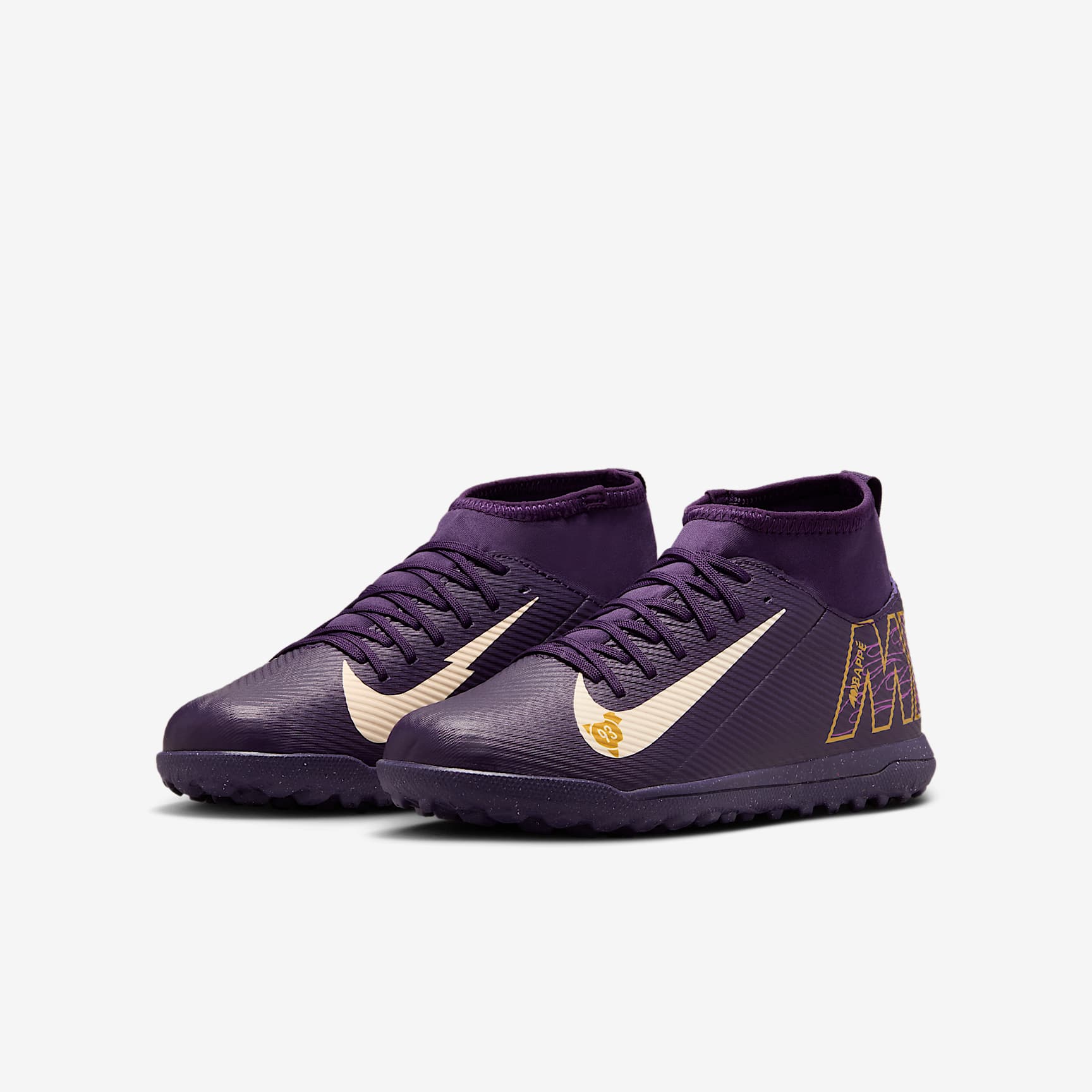 Nike Jr. Mercurial Superfly 10 Club "Kylian Mbappé" Big Kids' TF High-Top Soccer Shoes