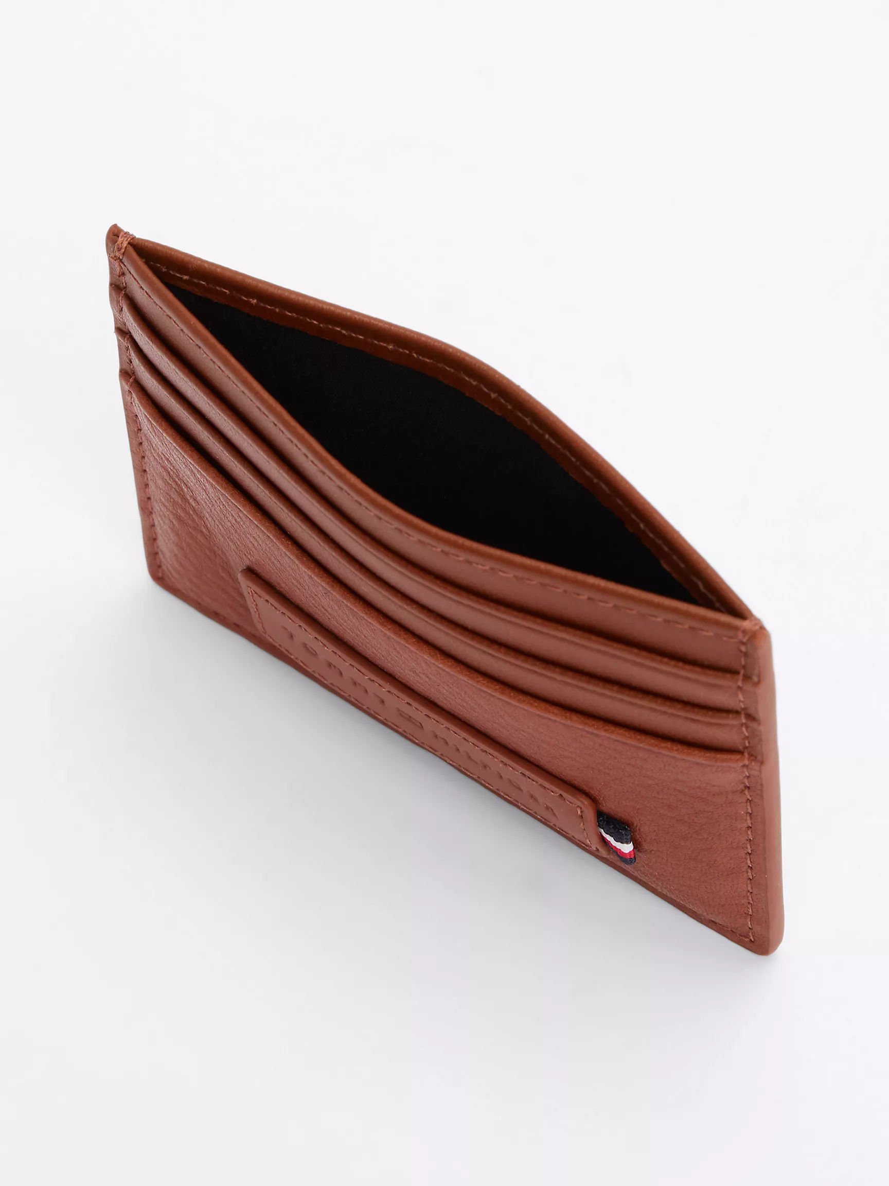 Мужской кошелек Tommy Hilfiger, Кожаный картхолдер с логотипом Tommy