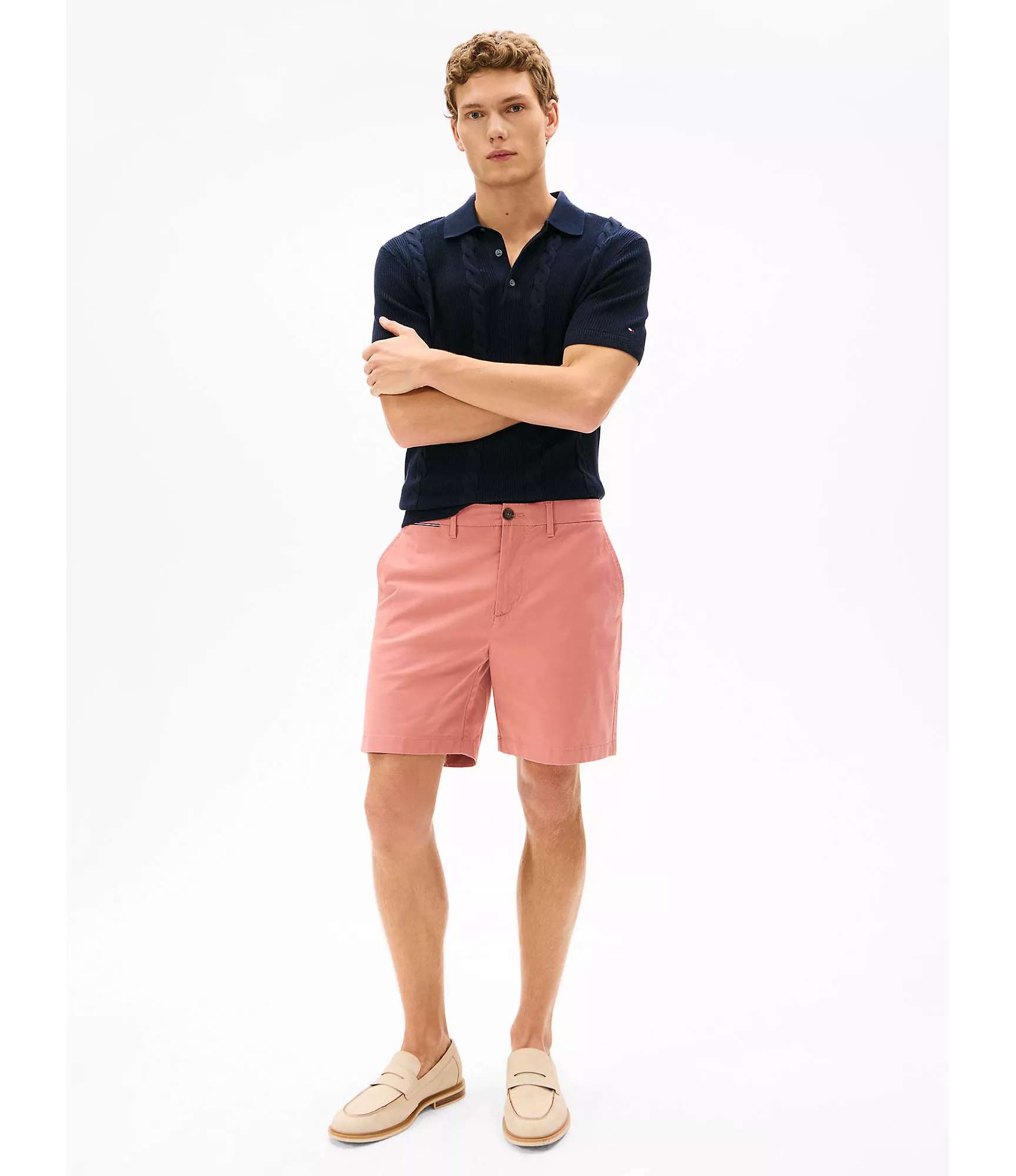 Мужские шорты Tommy Hilfiger, Комфортные эластичные шорты стандартного кроя (7 дюймов)