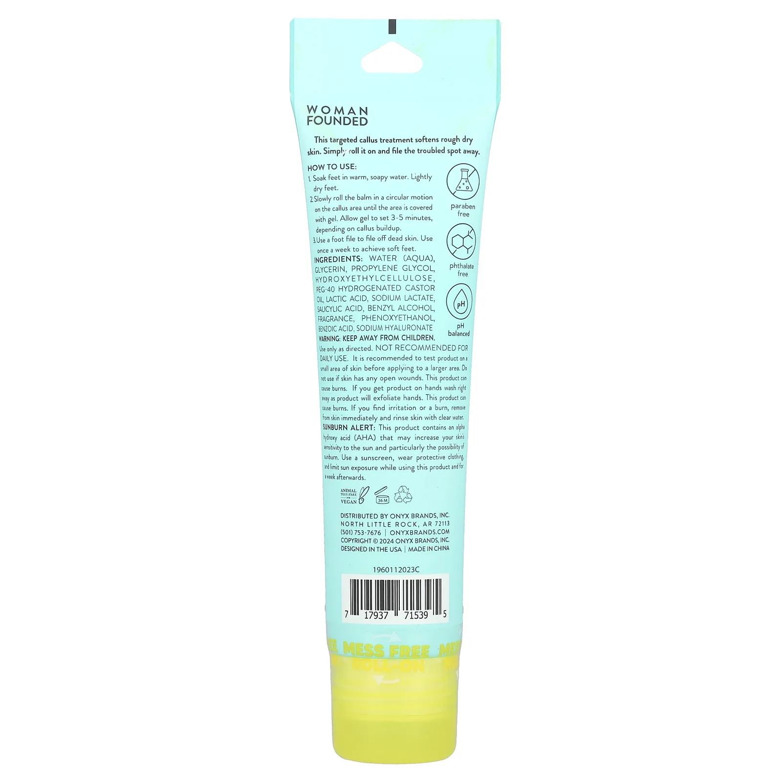 Onyx Professional, Callus Fix, гель для удаления мозолей и мозолей, 103 мл (3,5 жидк. Унции)