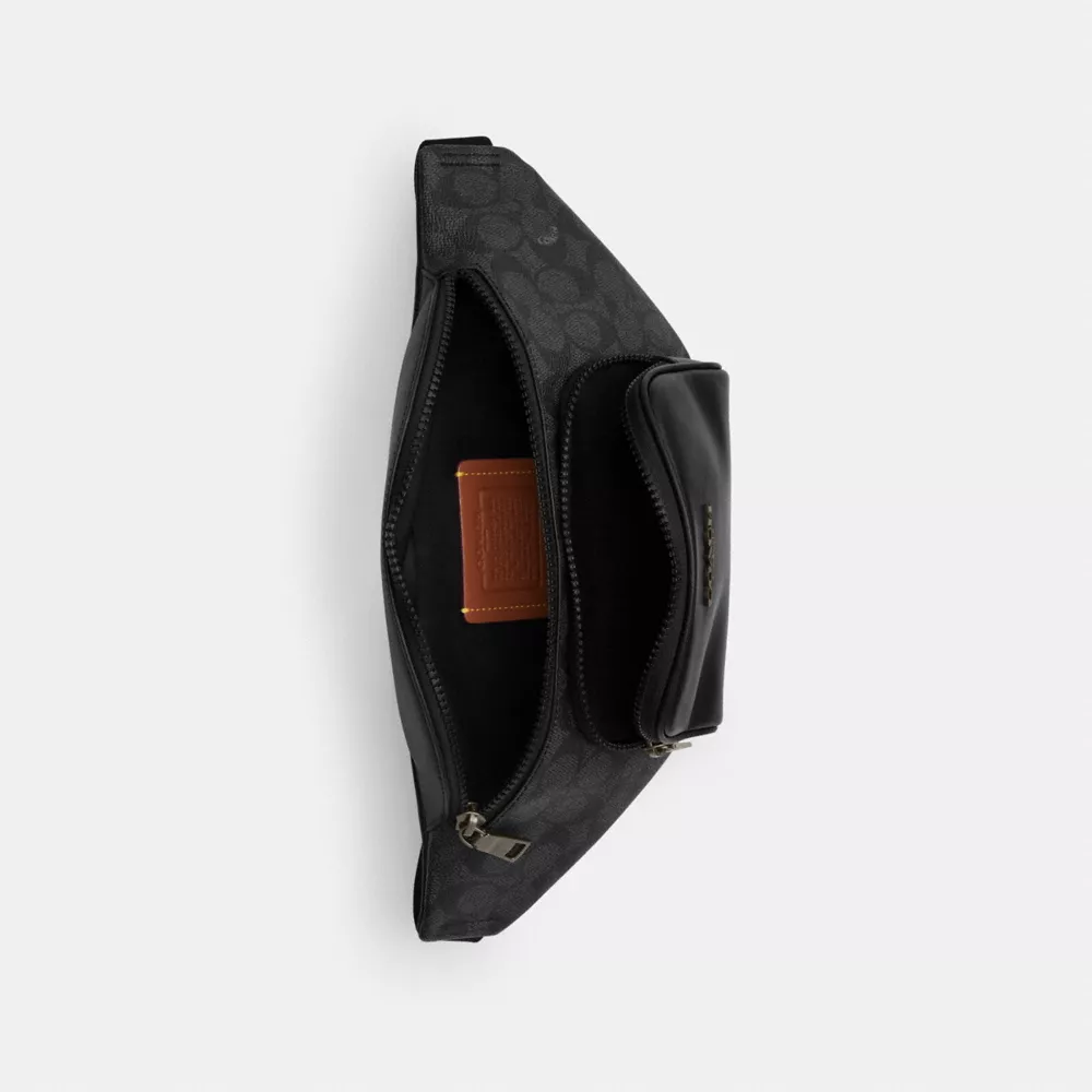 Сумка COACH Racer Small Belt Bag In Signature Canvas