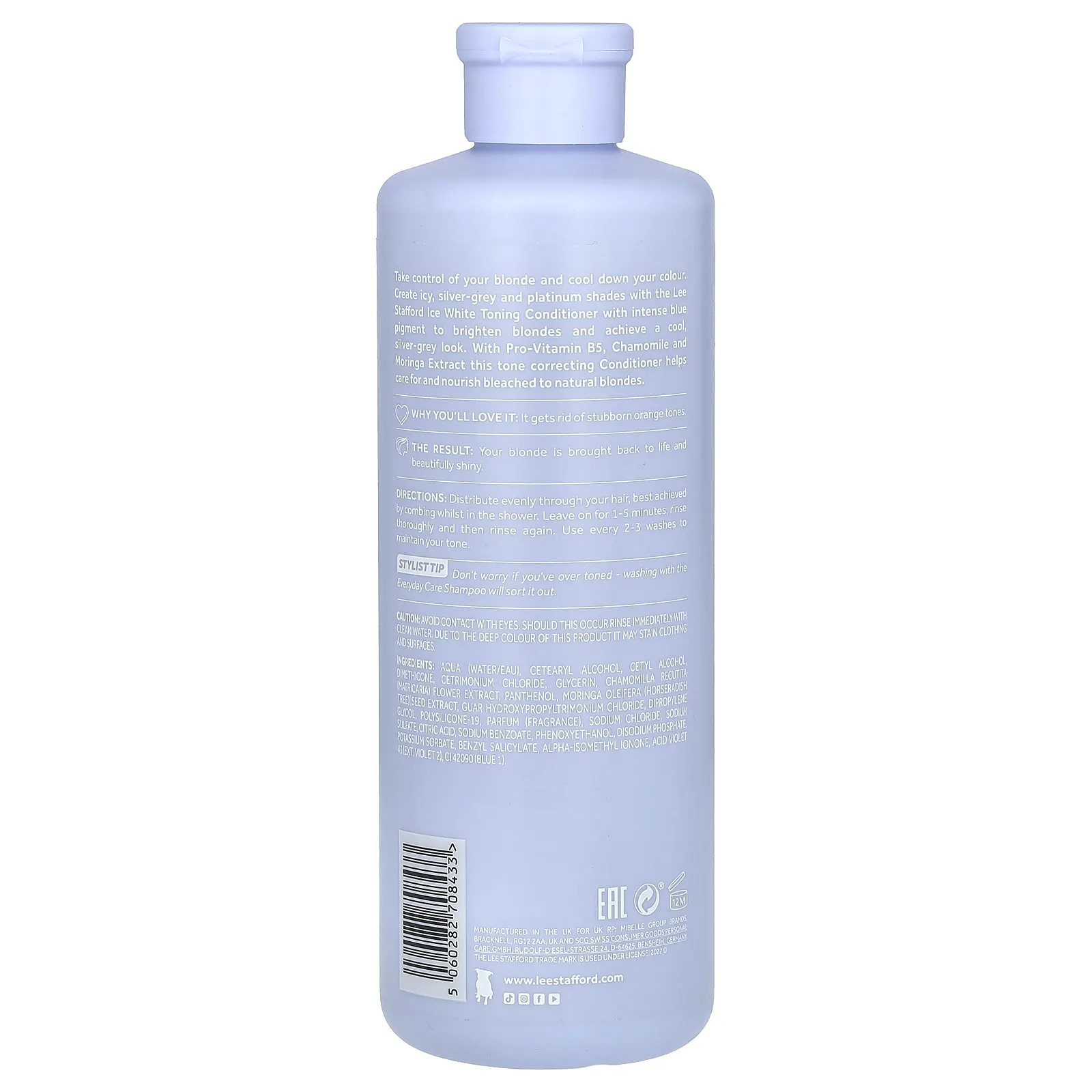 Lee Stafford, Bleach Blondes, кондиционер для осветления и отбеливания, для осветленных, мелированных и натуральных темных светлых волос, 500 мл (16,9 жидк. унции)