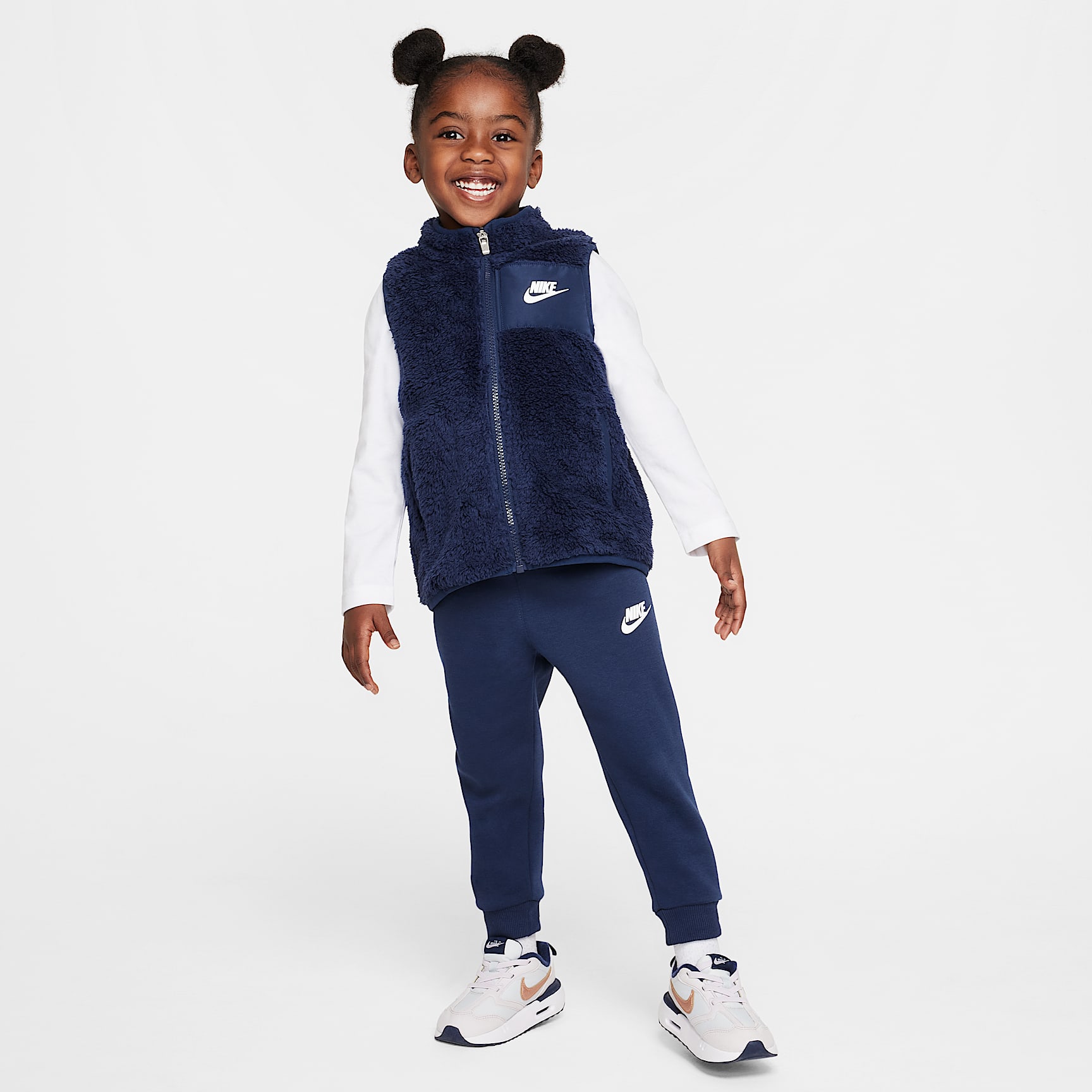 Nike Club Toddler Long Sleeve T-Shirt, Vest, and Pants Set